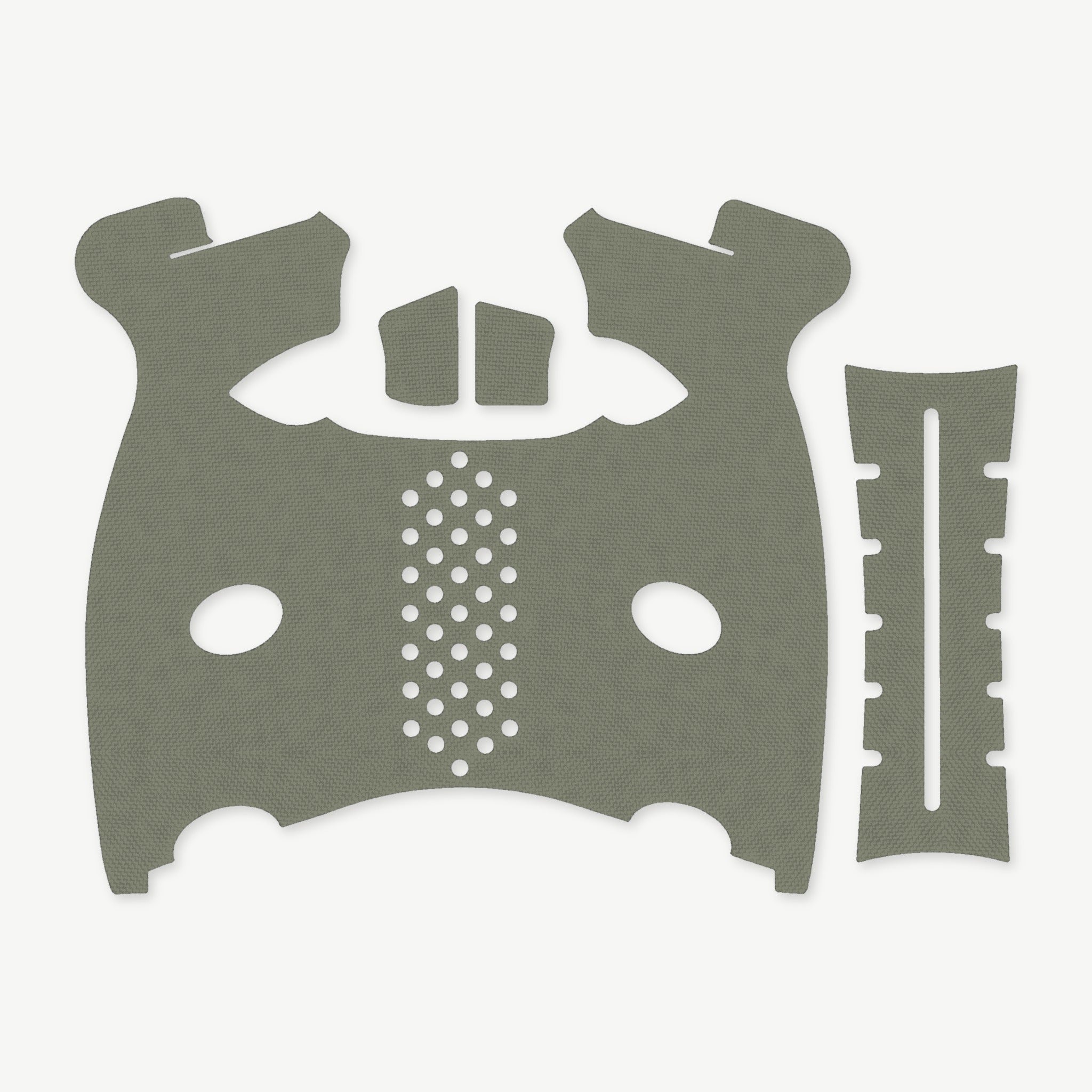 Grip Kit for FN 509 - die-cut Cordura 1000D kit pieces in OD Green - Combat Textiles