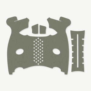 Grip Kit for FN 509 - die-cut Cordura 1000D kit pieces in OD Green - Combat Textiles