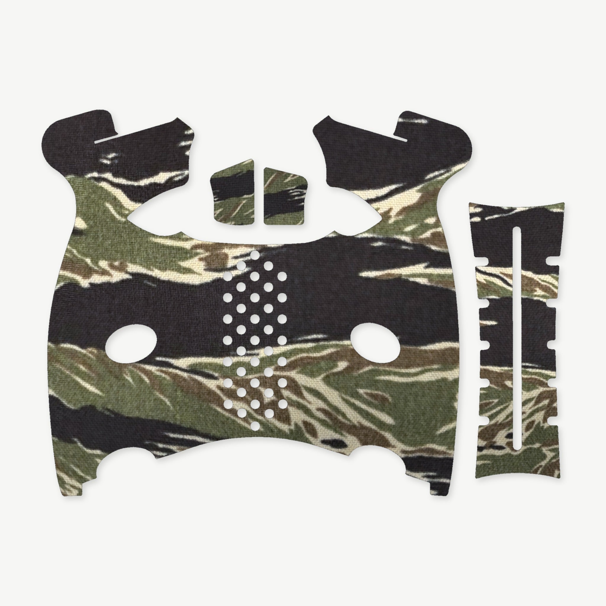 Grip Kit for FN 509 - die-cut Cordura 1000D kit pieces in Tiger Stripe (Green/Black) - Combat Textiles