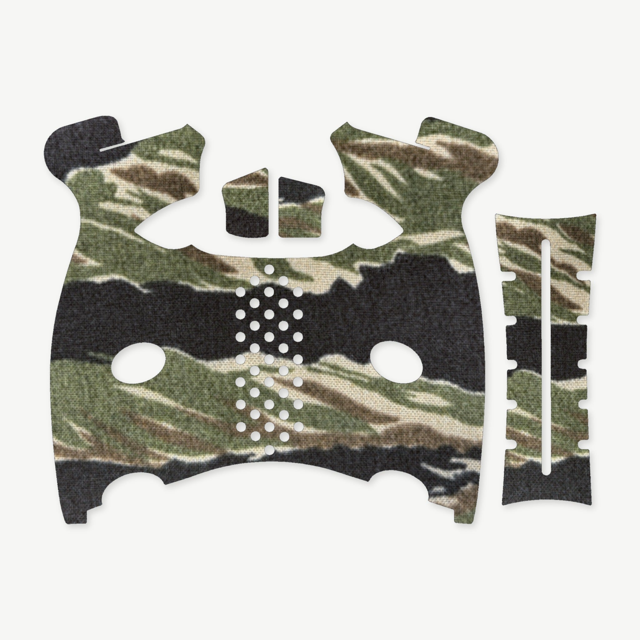 Grip Kit for FN 509 - die-cut Cordura 1000D kit pieces in Tiger Stripe (Green/Black) - Combat Textiles
