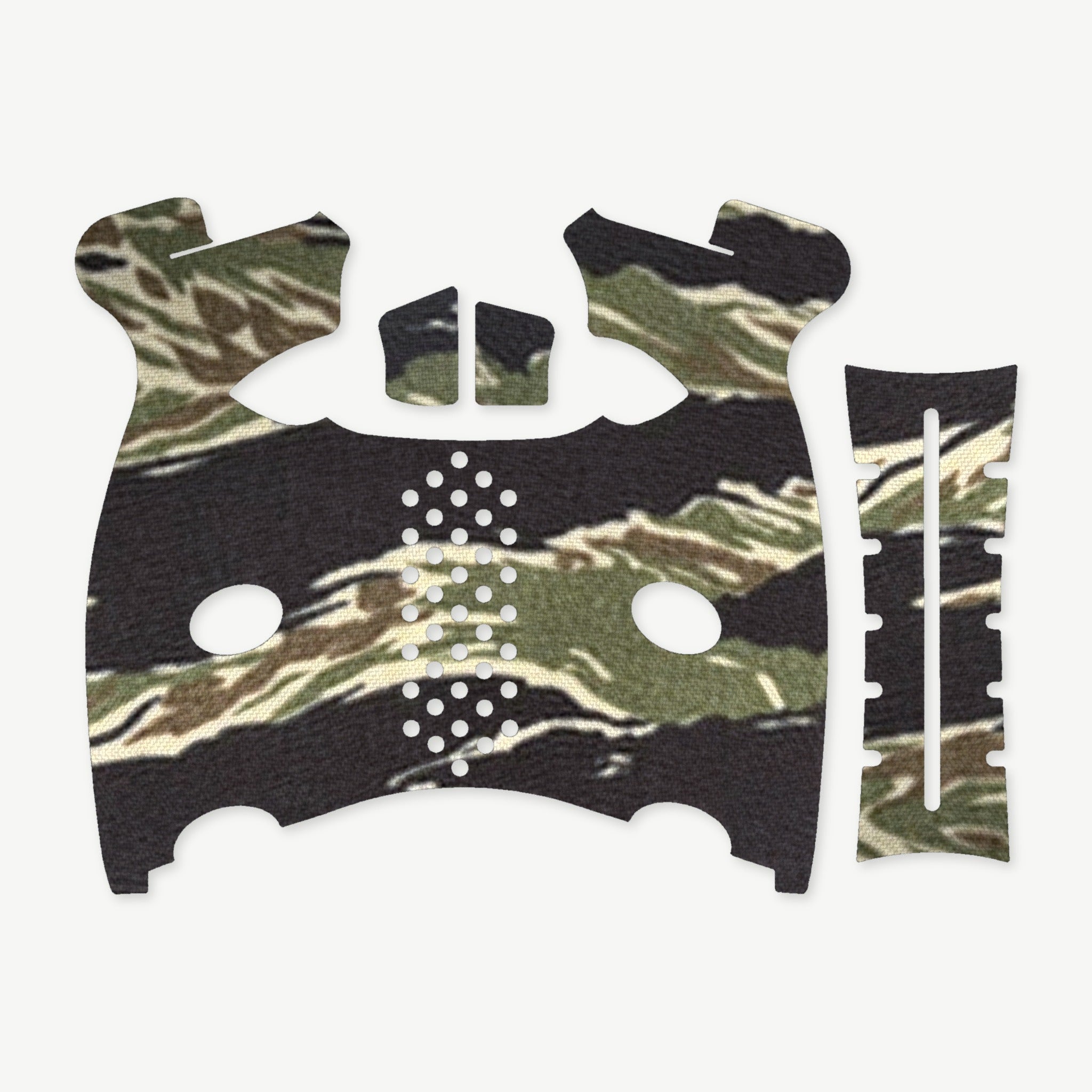 Grip Kit for FN 509 - die-cut Cordura 1000D kit pieces in Tiger Stripe (Green/Black) - Combat Textiles