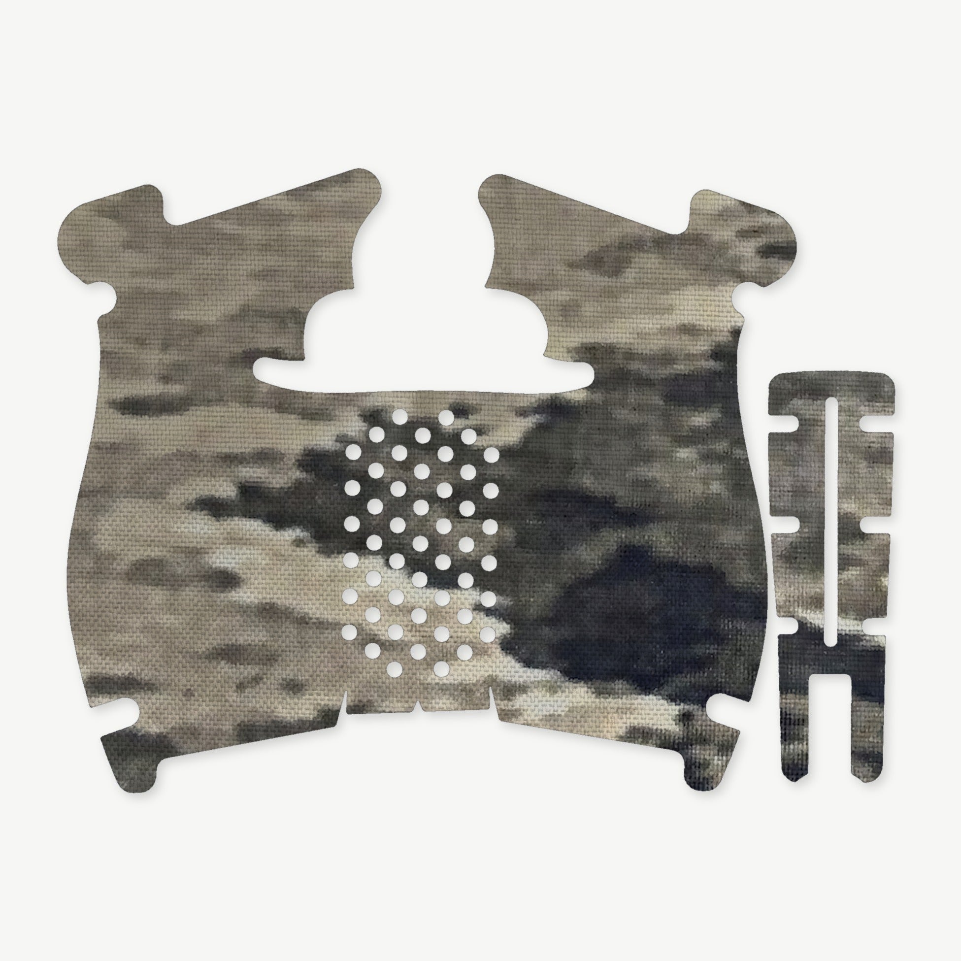 Grip Kit for Walther PDP (Compact) - die-cut Cordura 1000D kit pieces in A-TACS iX - Combat Textiles