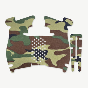 Grip Kit for Walther PDP (Compact) - die-cut Cordura 1000D kit pieces in M81 Woodland - Combat Textiles