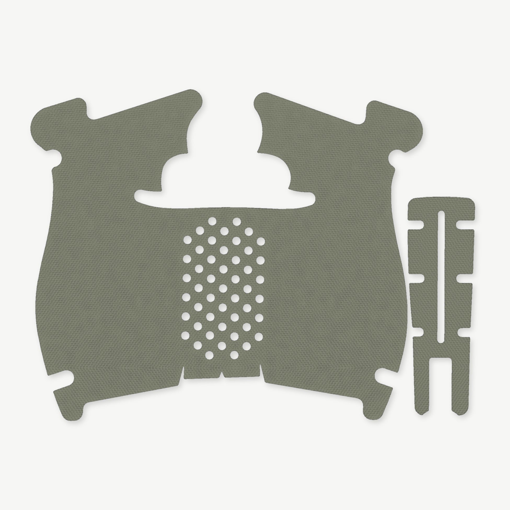 Grip Kit for Walther PDP (Compact) - die-cut Cordura 1000D kit pieces in OD Green - Combat Textiles