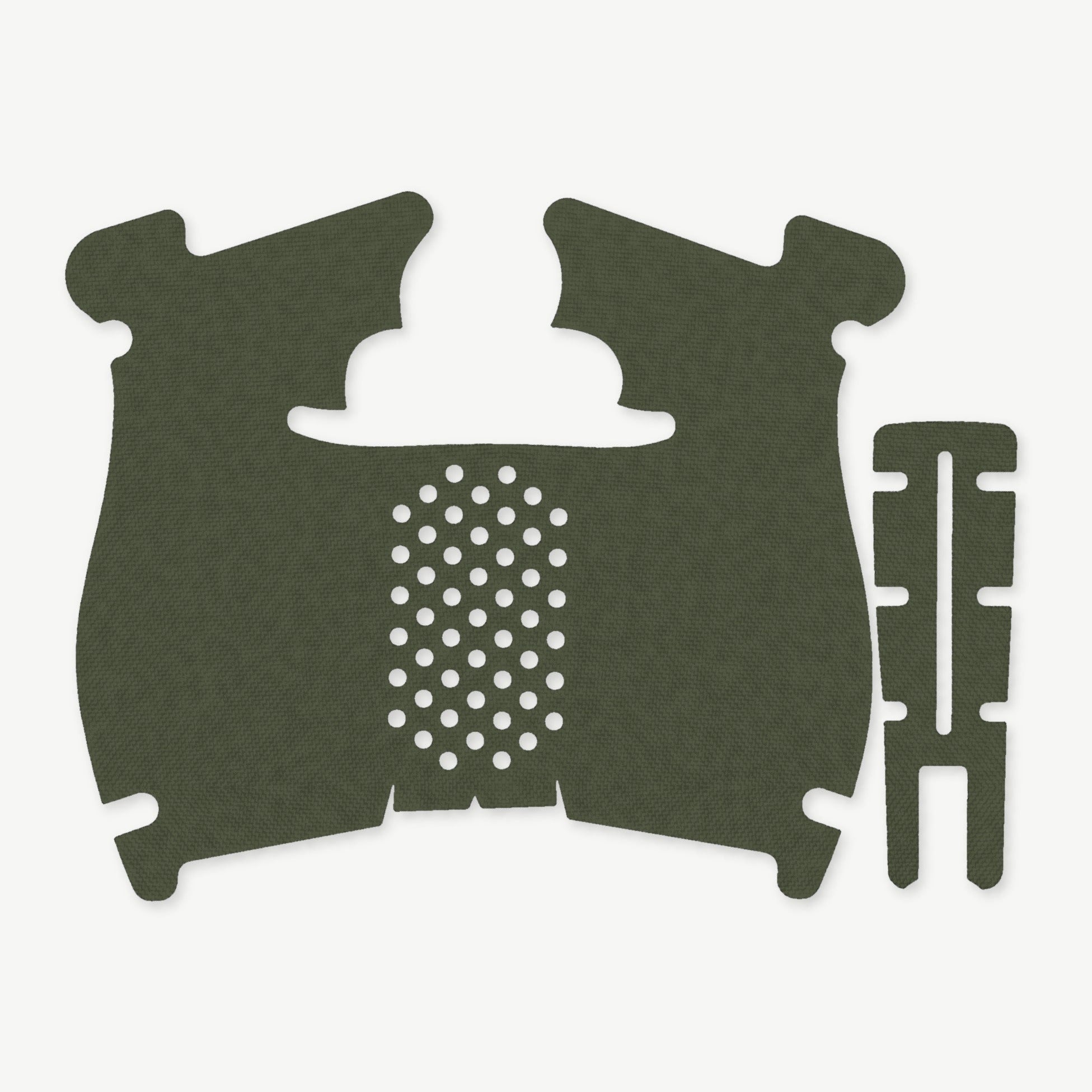 Grip Kit for Walther PDP (Compact) - die-cut Cordura 1000D kit pieces in OD Green - Combat Textiles
