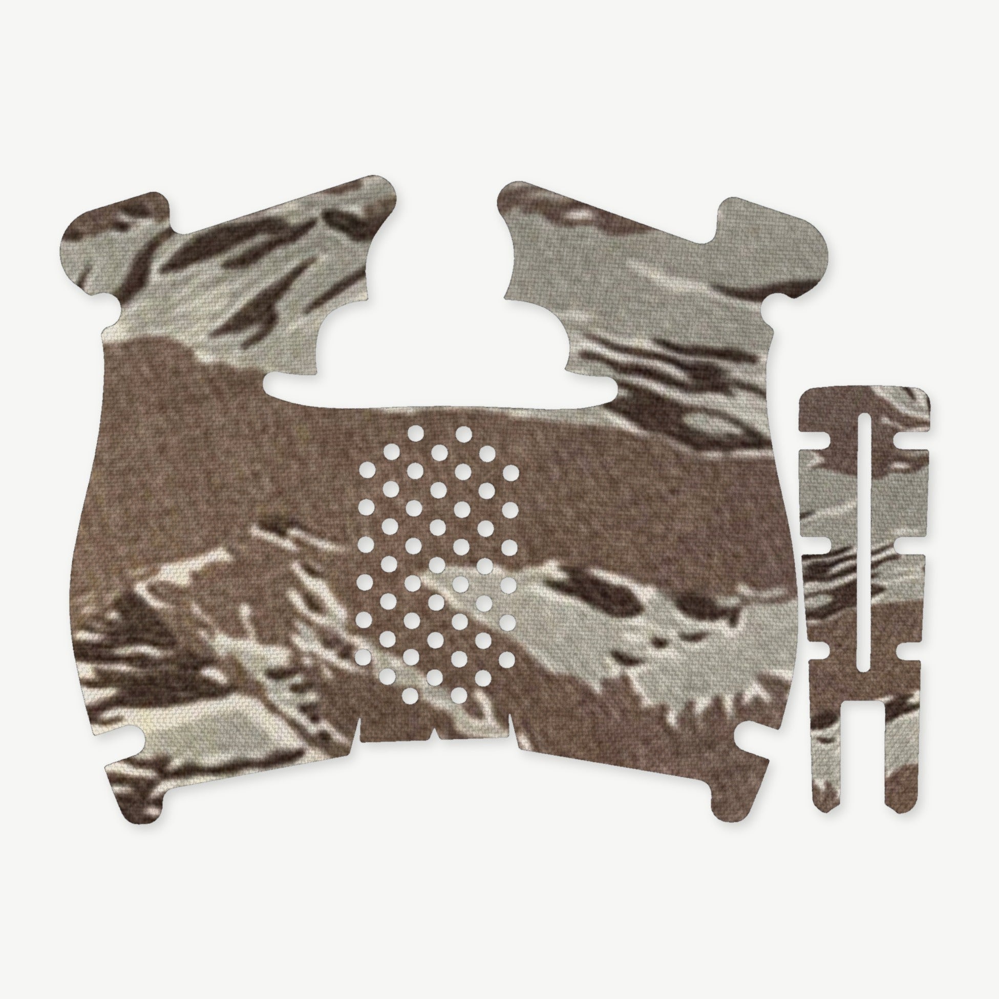 Grip Kit for Walther PDP (Compact) - die-cut Cordura 1000D kit pieces in Tiger Stripe (ABU) - Combat Textiles