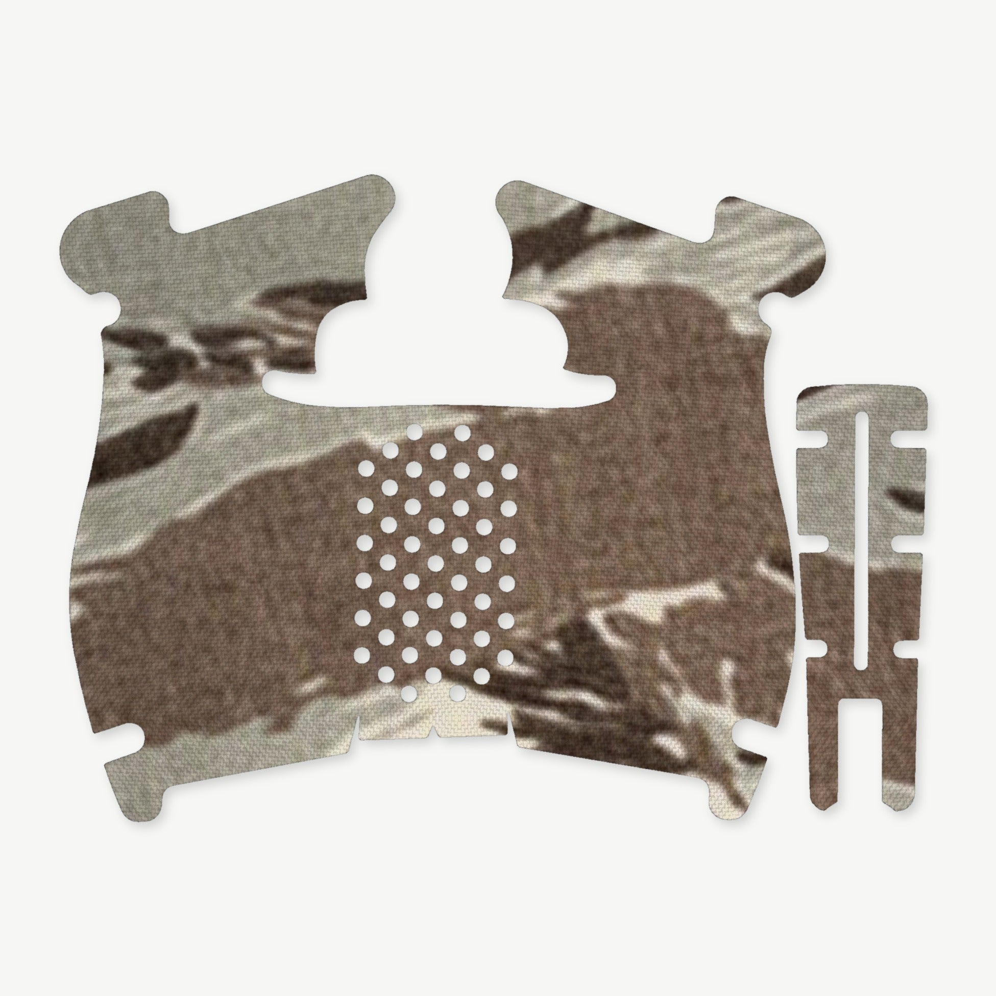 Grip Kit for Walther PDP (Compact) - die-cut Cordura 1000D kit pieces in Tiger Stripe (ABU) - Combat Textiles