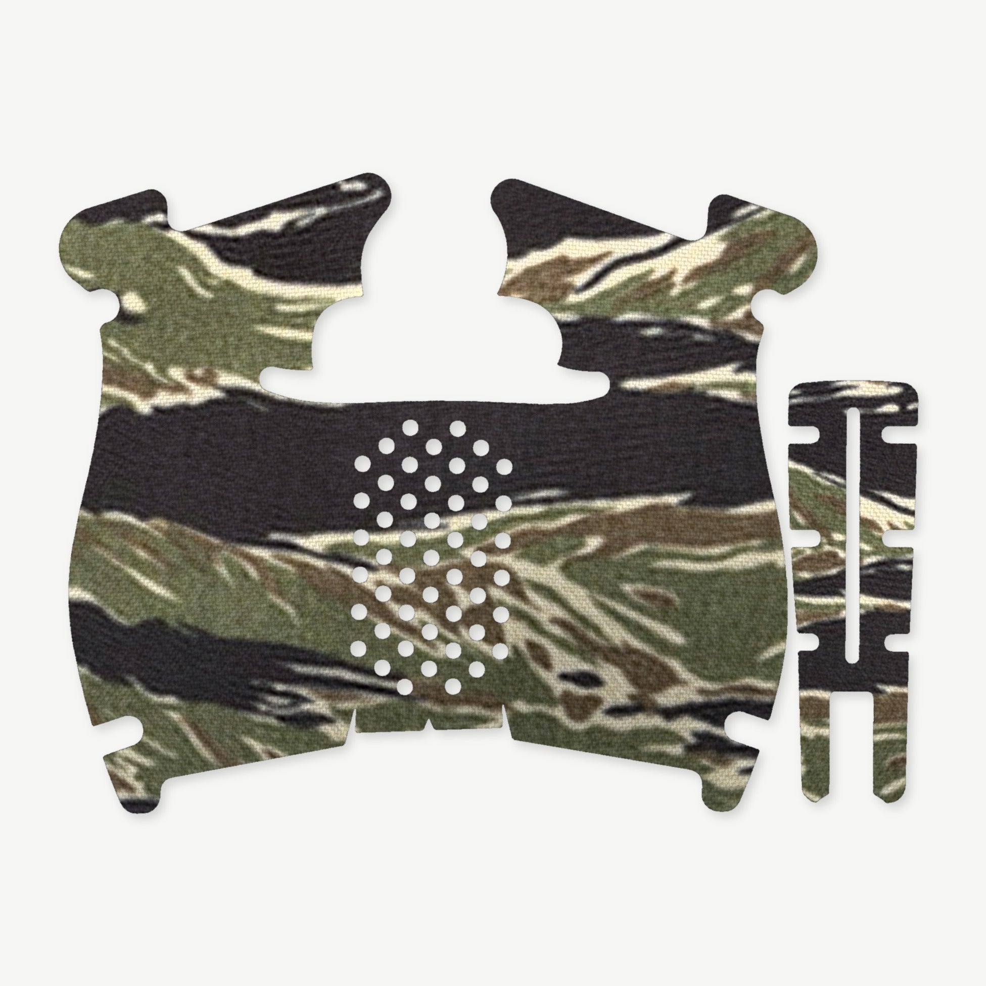 Grip Kit for Walther PDP (Compact) - die-cut Cordura 1000D kit pieces in Tiger Stripe (Green/Black) - Combat Textiles