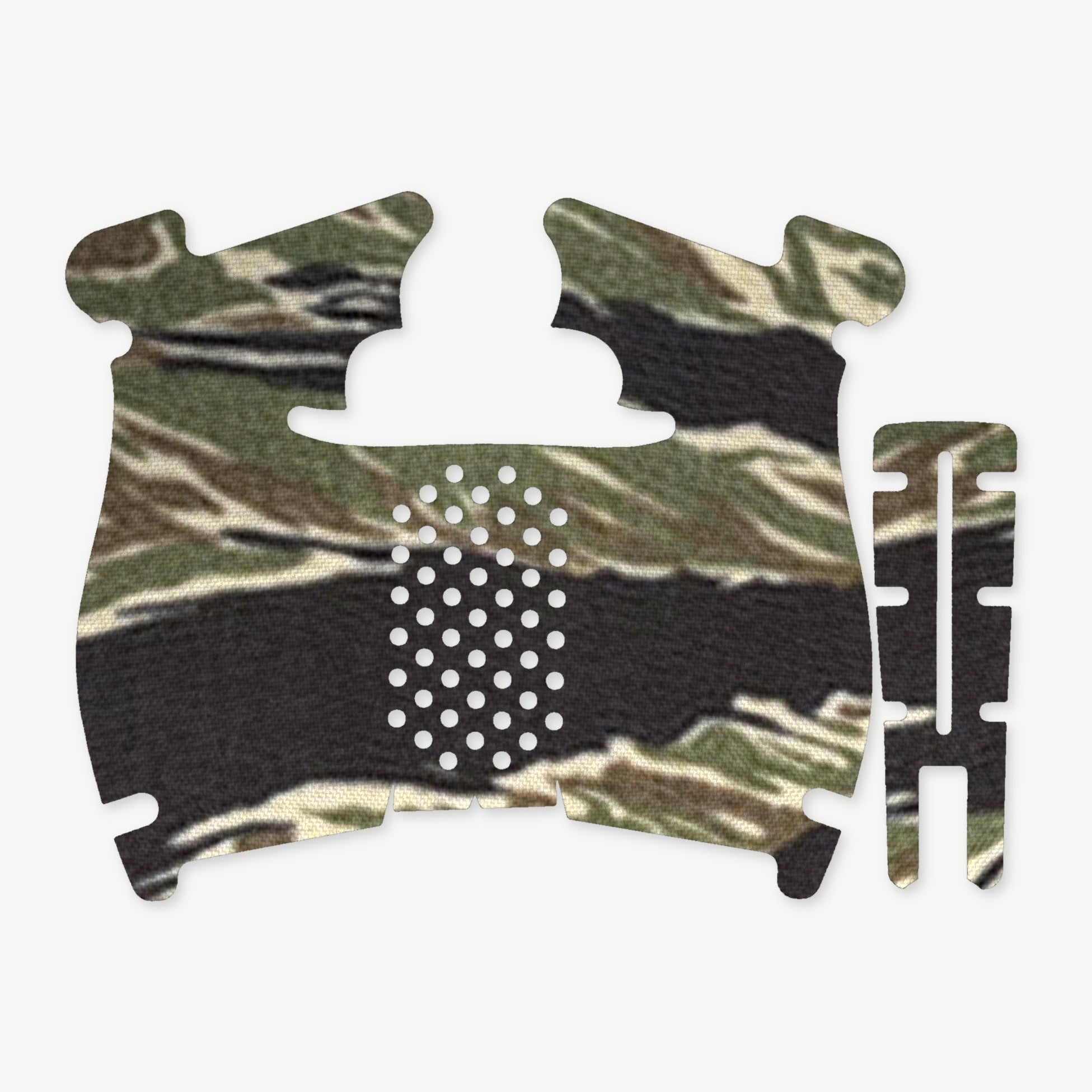 Grip Kit for Walther PDP (Compact) - die-cut Cordura 1000D kit pieces in Tiger Stripe (Green/Black) - Combat Textiles