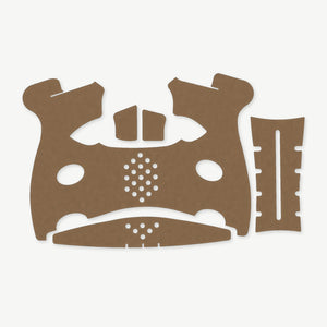 Grip Kit for FN 509C - die-cut Cordura 1000D kit pieces in Coyote - Combat Textiles
