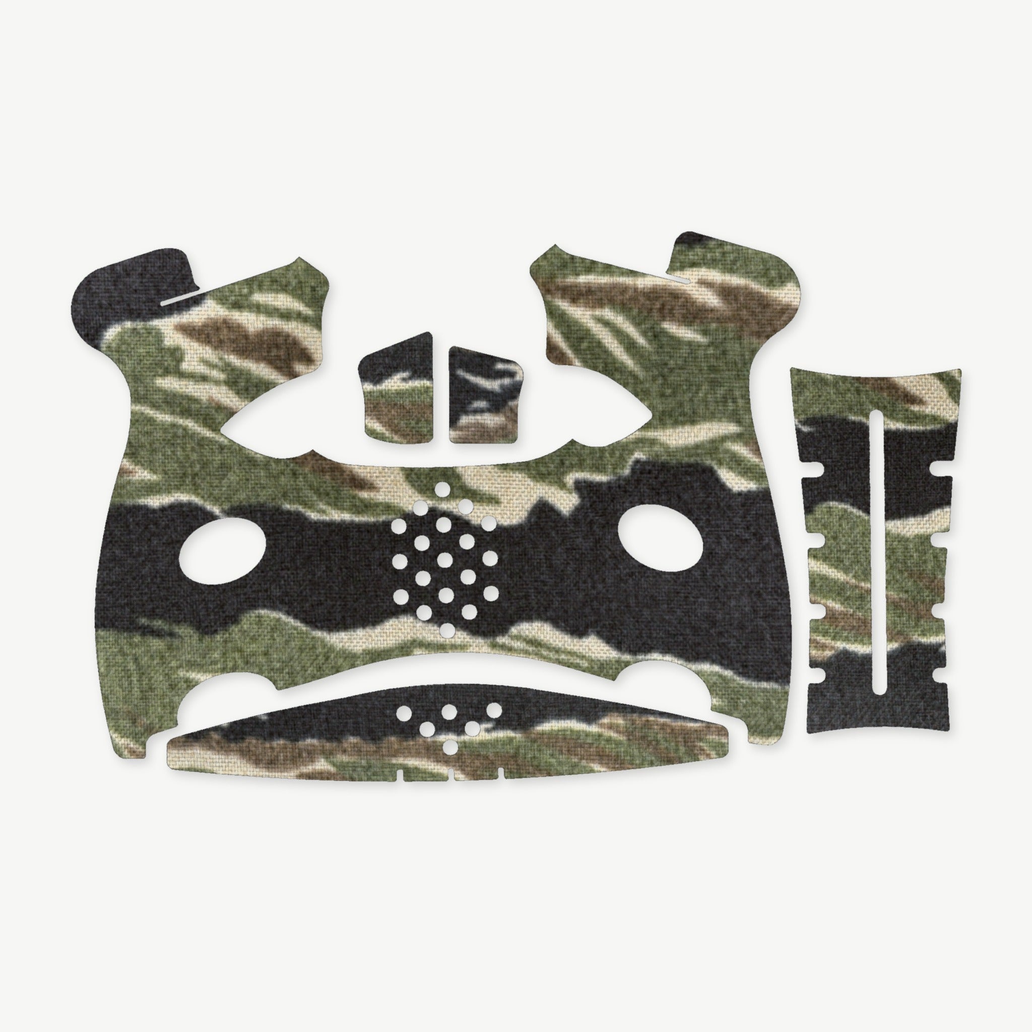 Grip Kit for FN 509C - die-cut Cordura 1000D kit pieces in Tiger Stripe (Green/Black) - Combat Textiles
