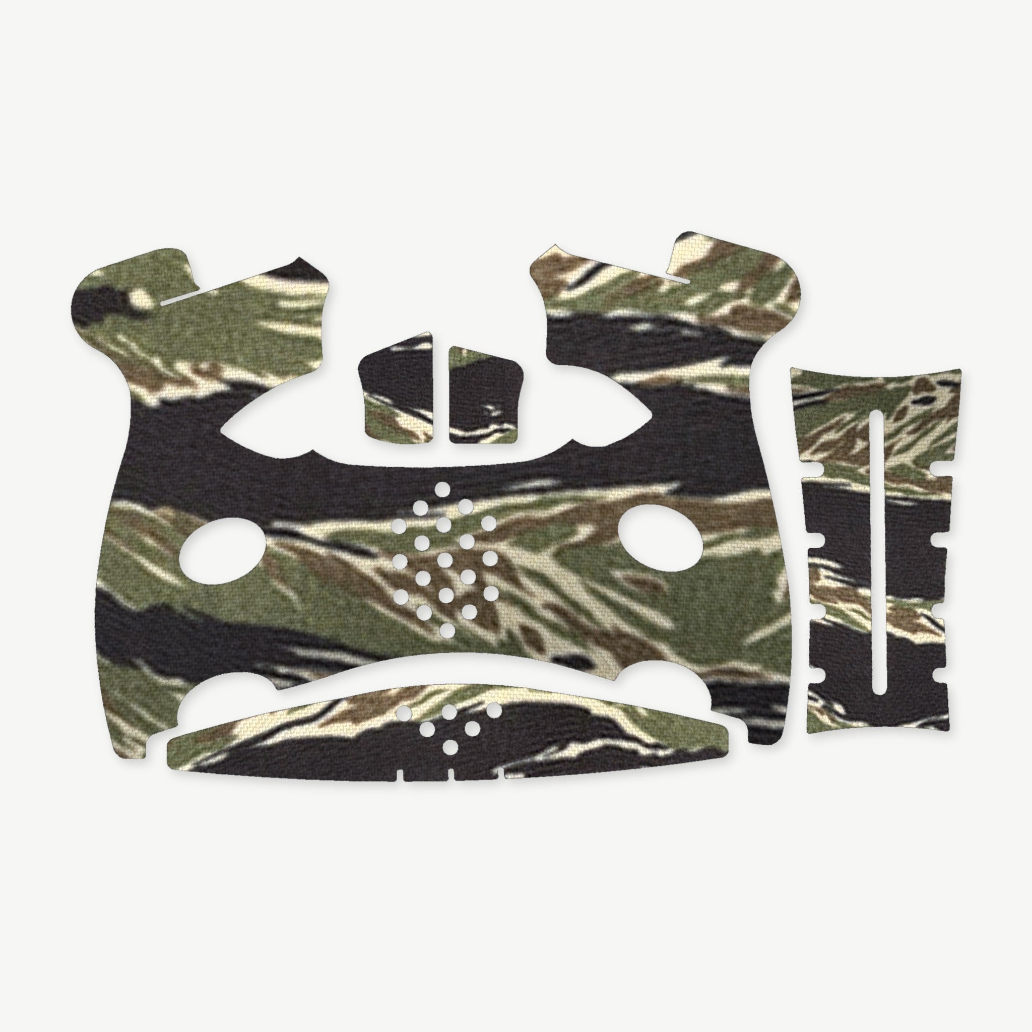 Grip Kit for FN 509C - die-cut Cordura 1000D kit pieces in Tiger Stripe (Green/Black) - Combat Textiles
