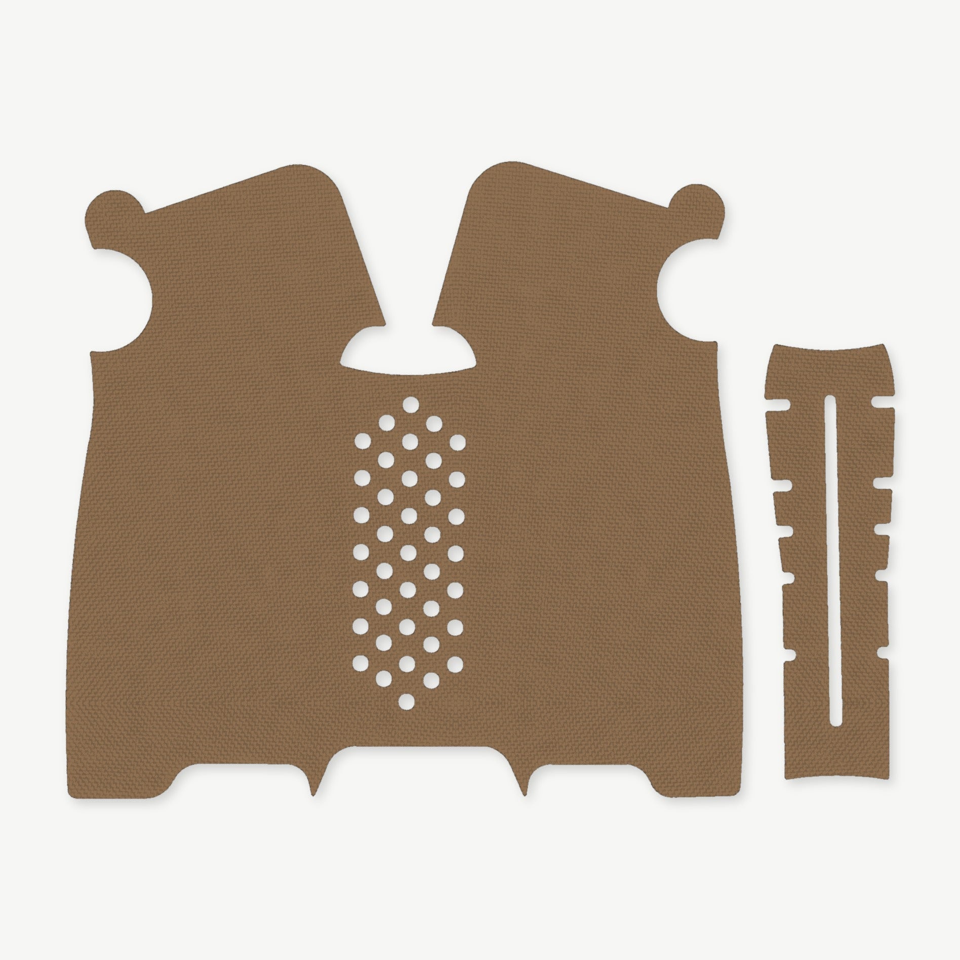 Grip Kit for Magpul MOE-K2 - die-cut Cordura 1000D kit pieces in Coyote - Combat Textiles