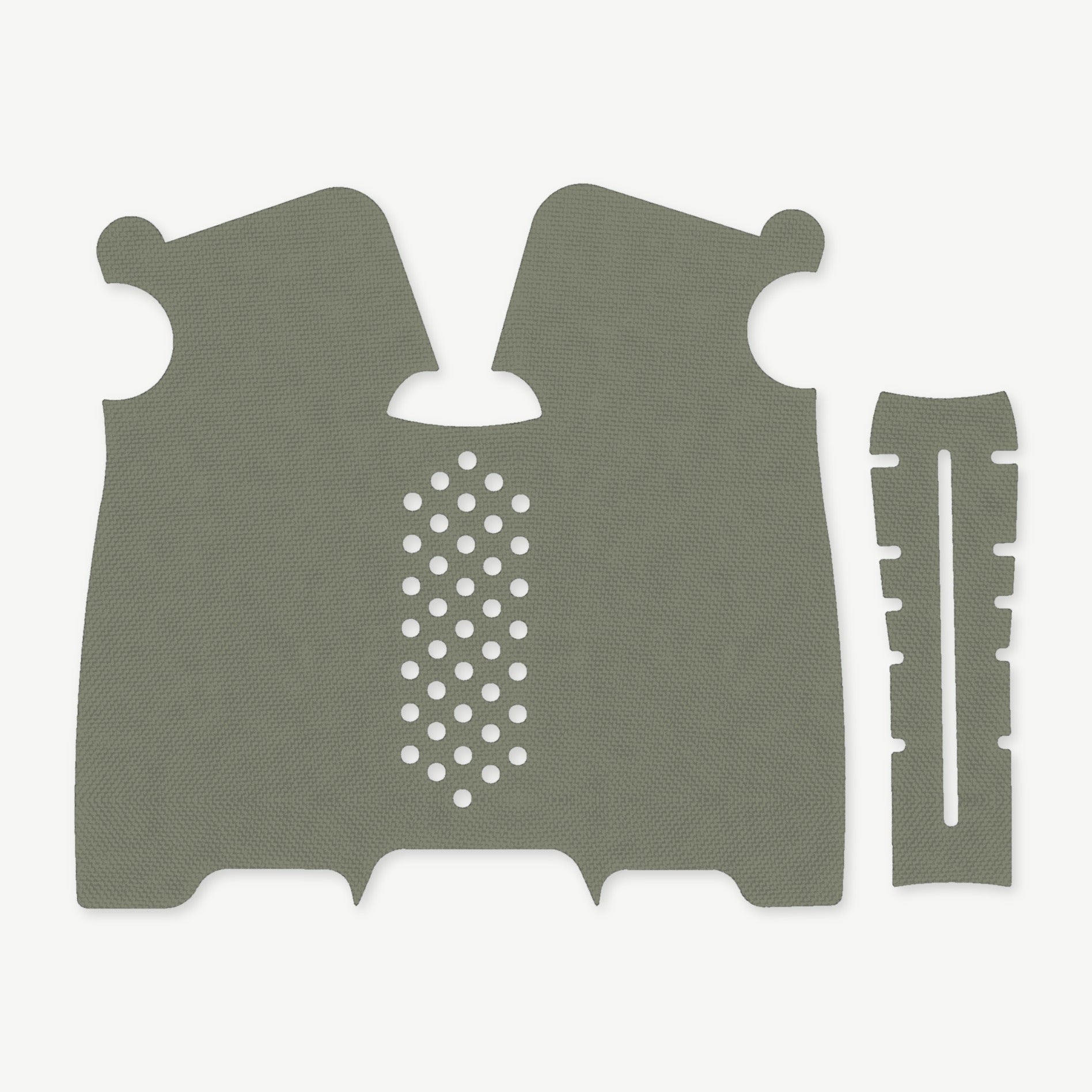 Grip Kit for Magpul MOE-K2 - die-cut Cordura 1000D kit pieces in OD Green - Combat Textiles