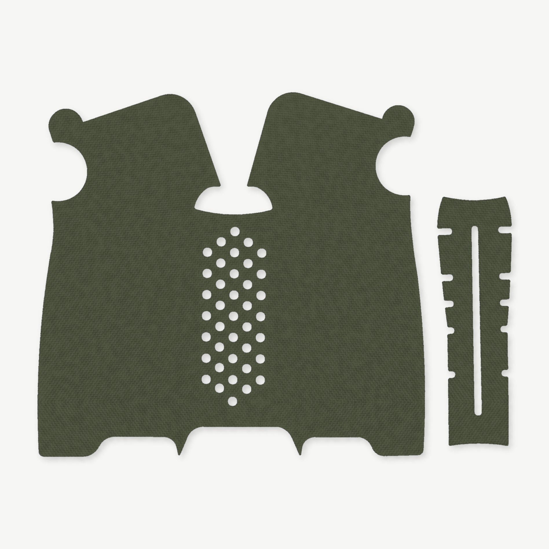 Grip Kit for Magpul MOE-K2 - die-cut Cordura 1000D kit pieces in OD Green - Combat Textiles