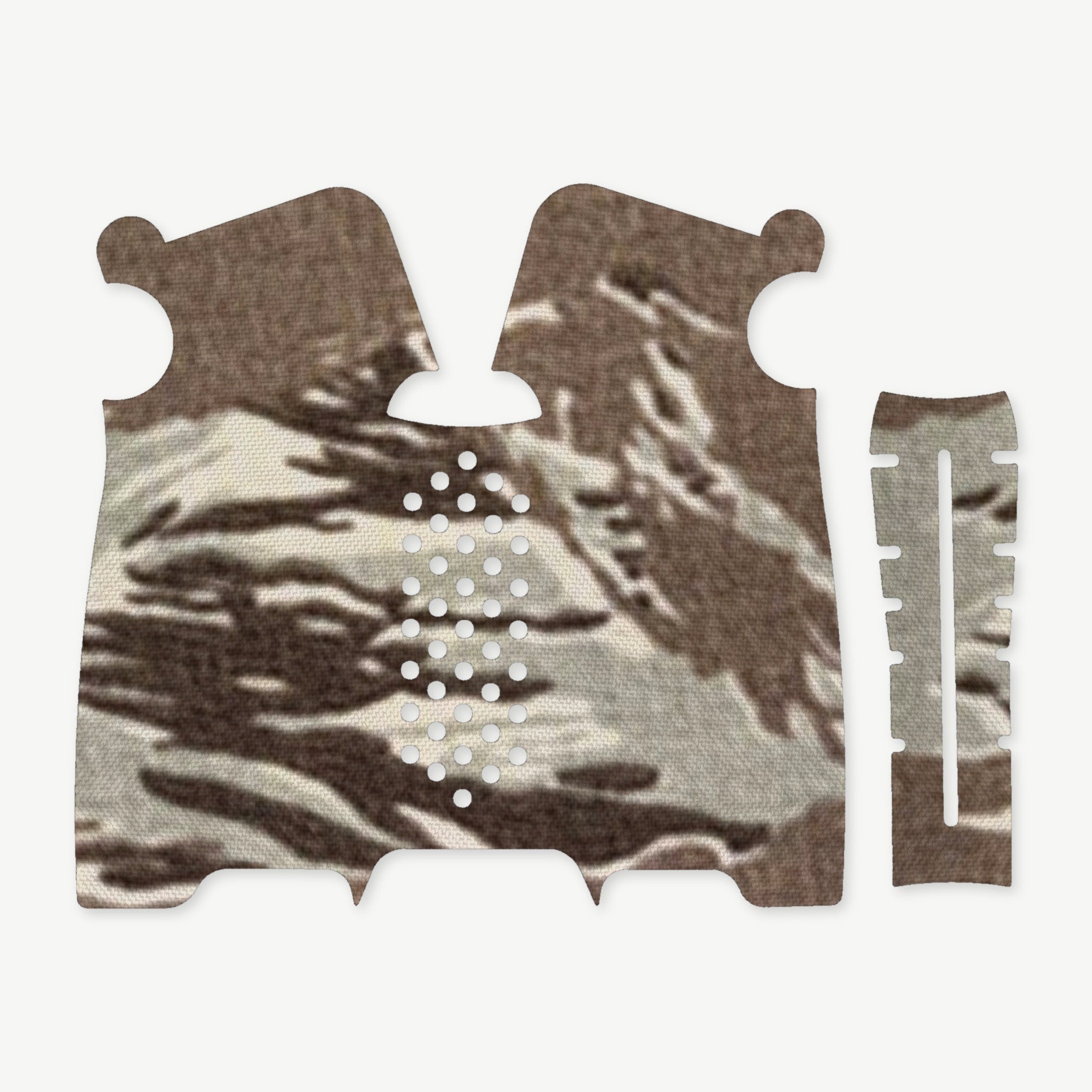 Grip Kit for Magpul MOE-K2 - die-cut Cordura 1000D kit pieces in Tiger Stripe (ABU) - Combat Textiles