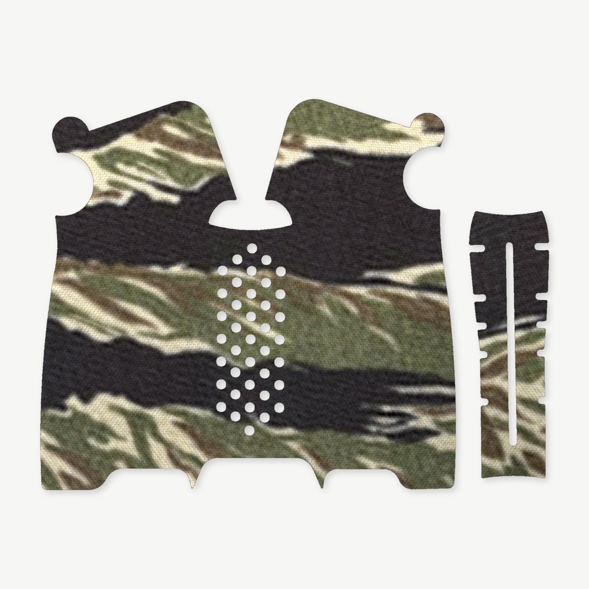 Grip Kit for Magpul MOE-K2 - die-cut Cordura 1000D kit pieces in Tiger Stripe (Green/Black) - Combat Textiles