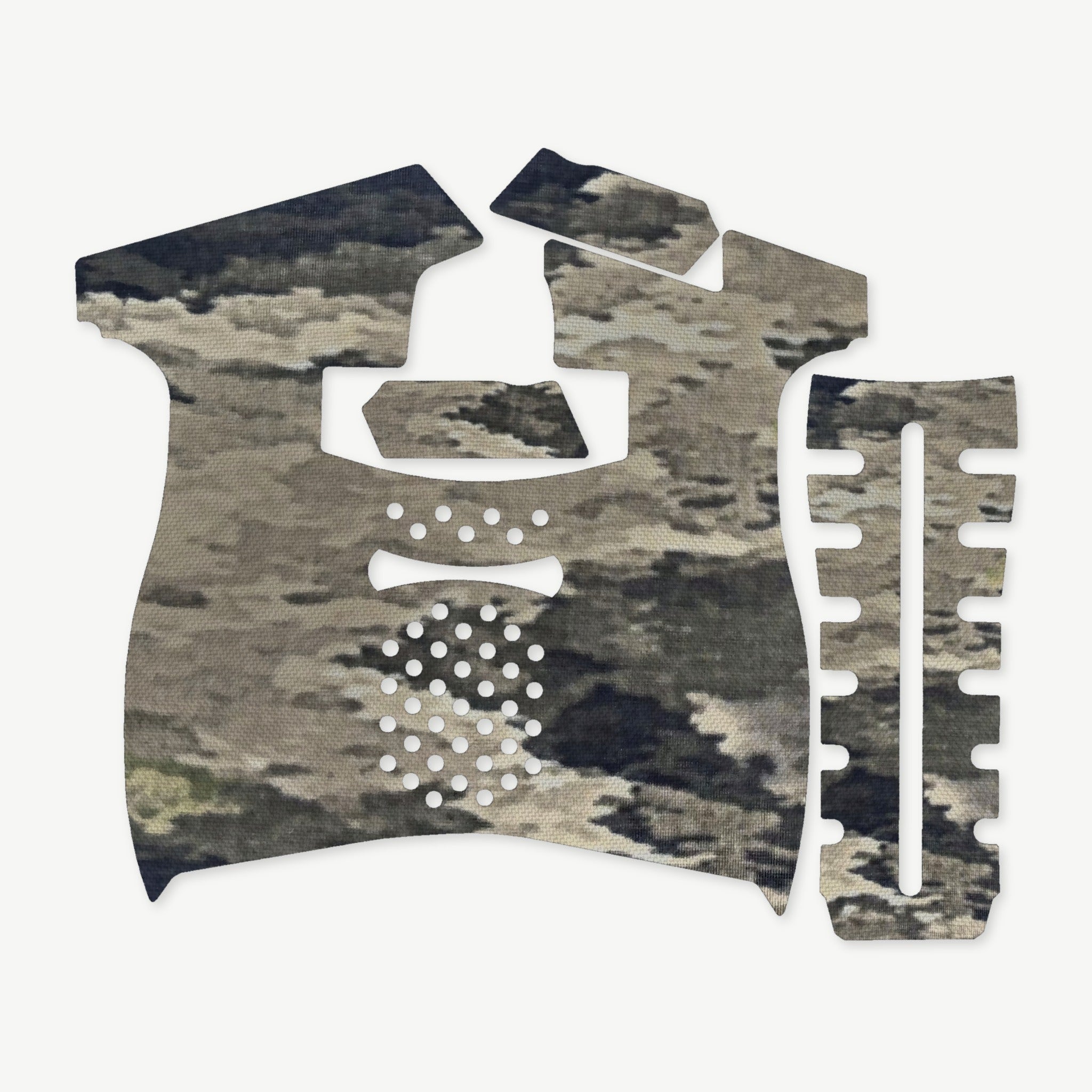 Grip Kit for Palmetto State Armory (PSA) 5.7 Rock - die-cut Cordura 1000D kit pieces in A-TACS iX - Combat Textiles
