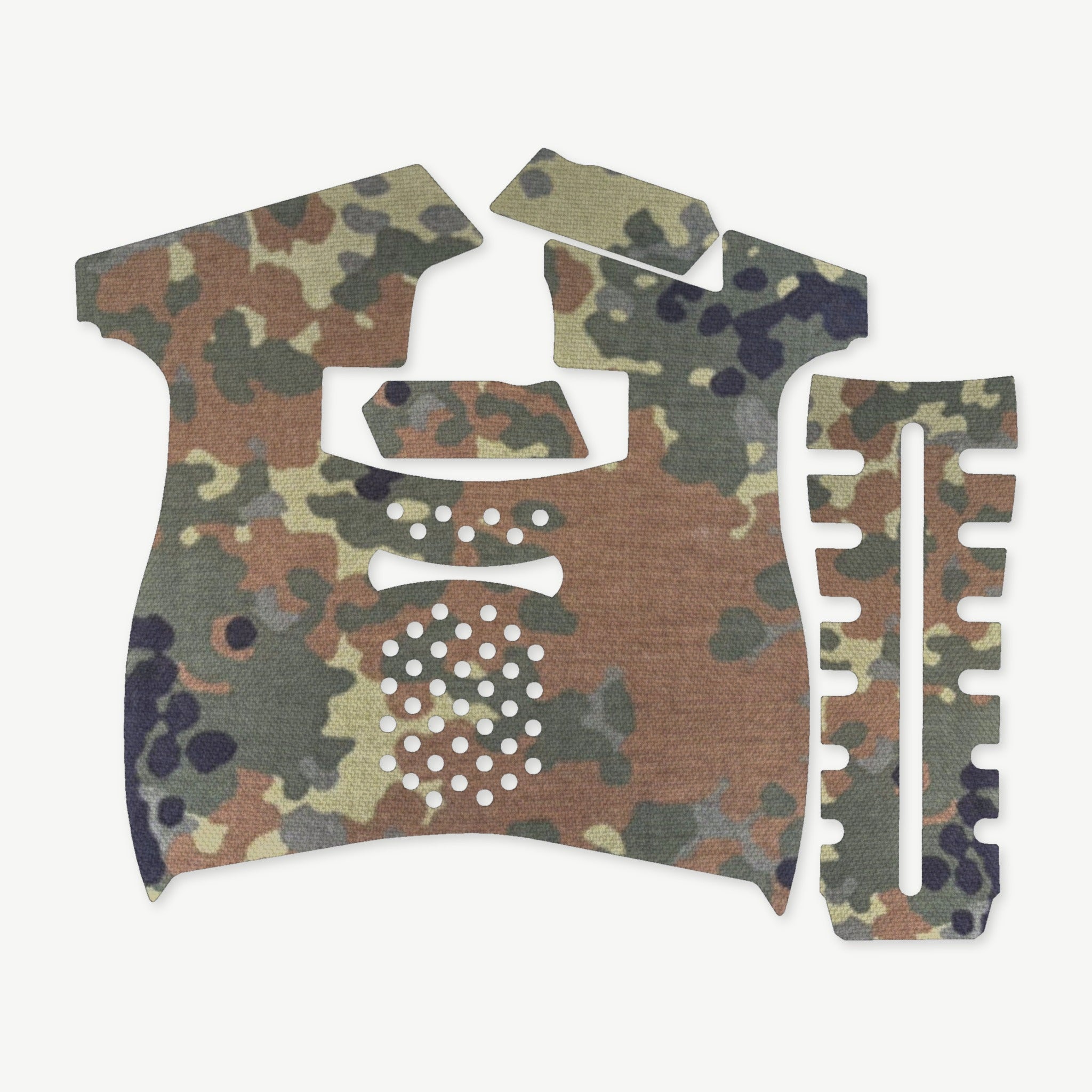 Grip Kit for Palmetto State Armory (PSA) 5.7 Rock - die-cut Cordura 1000D kit pieces in Flecktarn - Combat Textiles