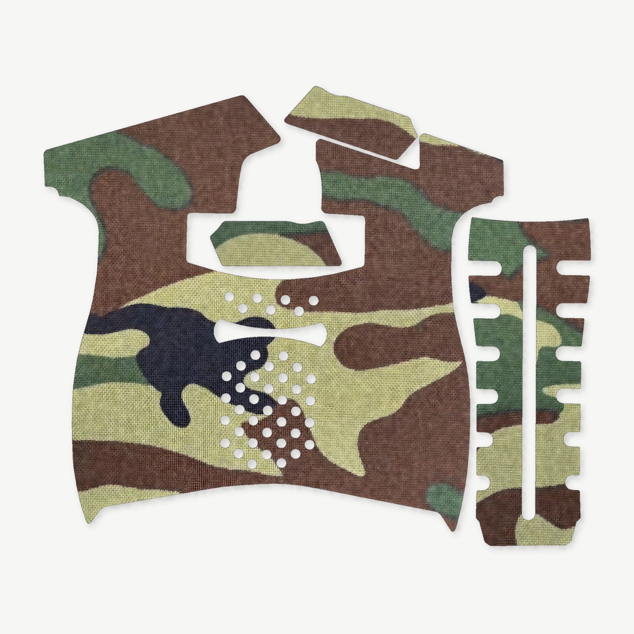 Grip Kit for Palmetto State Armory (PSA) 5.7 Rock - die-cut Cordura 1000D kit pieces in M81 Woodland - Combat Textiles