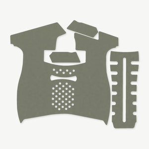 Grip Kit for Palmetto State Armory (PSA) 5.7 Rock - die-cut Cordura 1000D kit pieces in OD Green - Combat Textiles