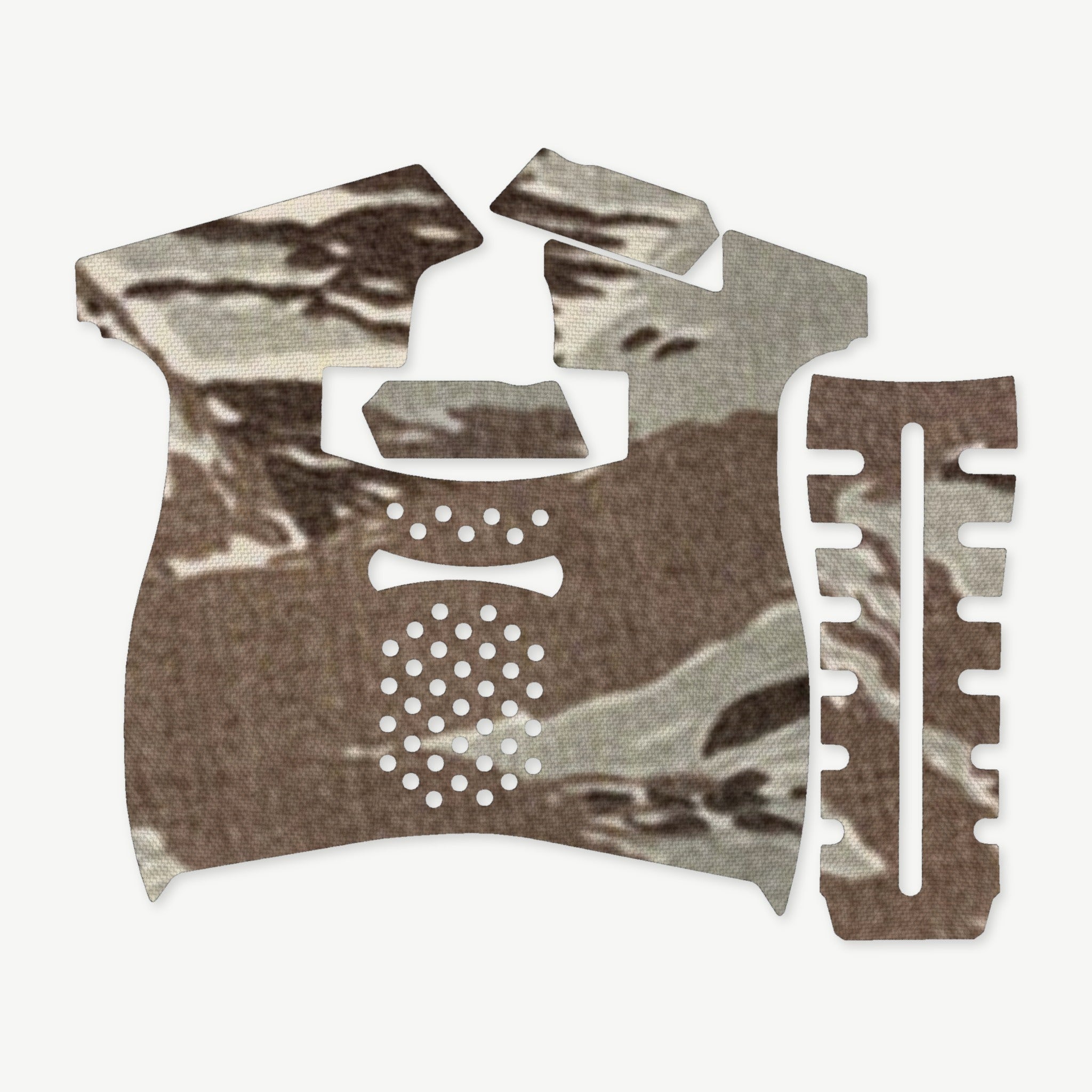 Grip Kit for Palmetto State Armory (PSA) 5.7 Rock - die-cut Cordura 1000D kit pieces in Tiger Stripe (ABU) - Combat Textiles