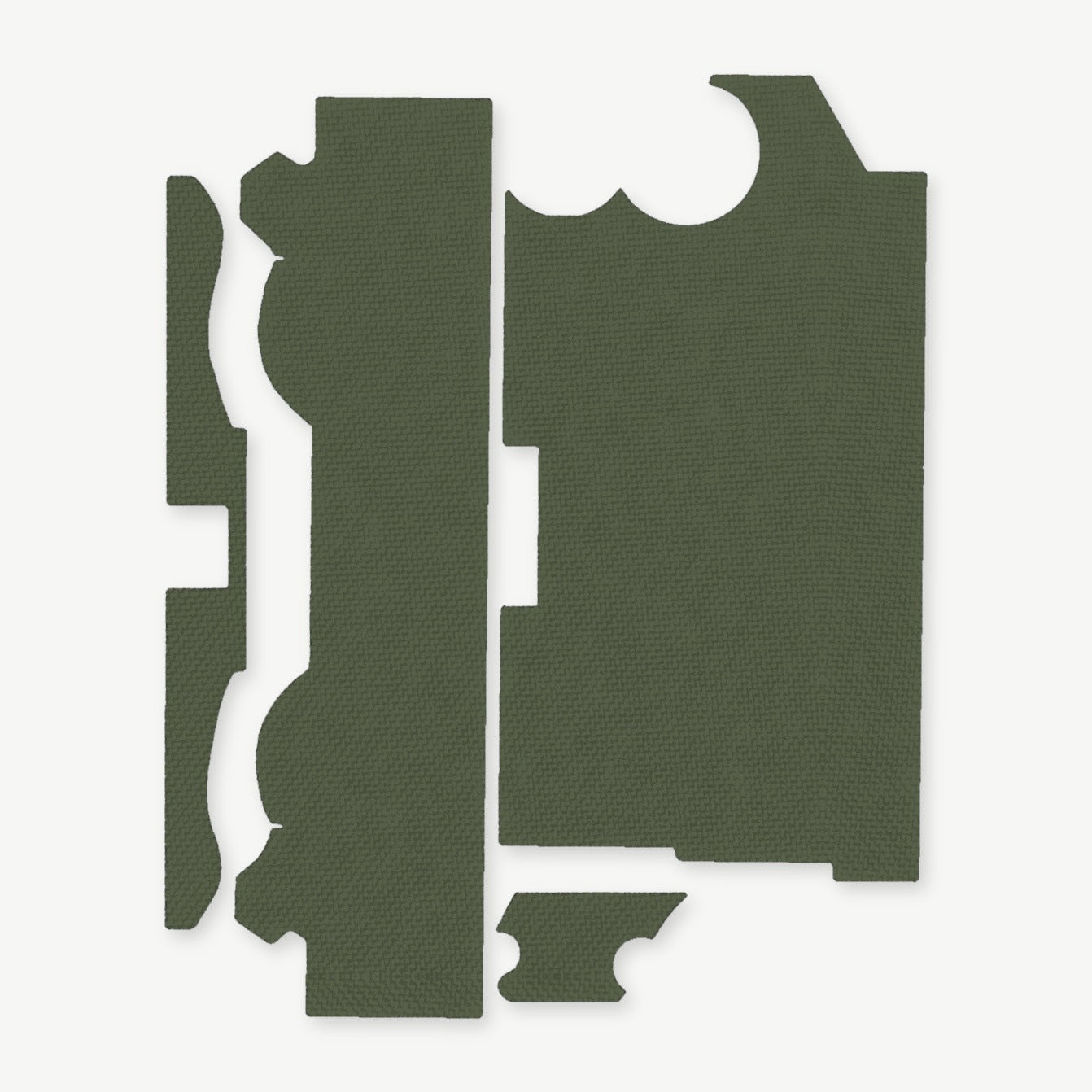 Light Wrap Kit for Streamlight TLR-1 HL-X - die-cut Cordura 1000D kit pieces in Ranger Green - Combat Textiles