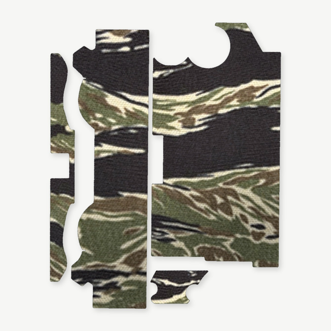 Light Wrap Kit for Streamlight TLR-1 HL-X - die-cut Cordura 1000D kit pieces in Tiger Stripe (Green/Black) - Combat Textiles