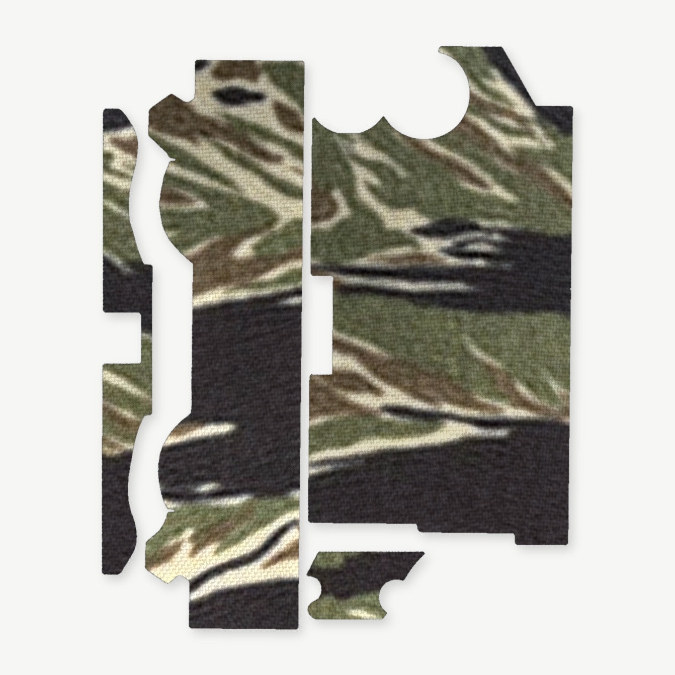 Light Wrap Kit for Streamlight TLR-1 HL-X - die-cut Cordura 1000D kit pieces in Tiger Stripe (Green/Black) - Combat Textiles