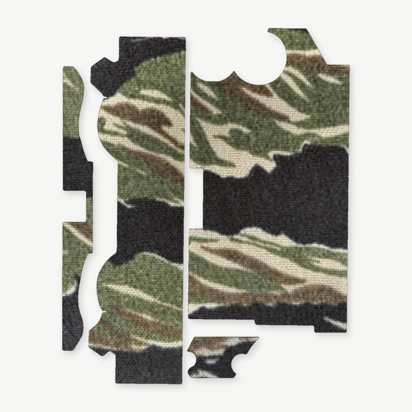 Light Wrap Kit for Streamlight TLR-1 HL-X - die-cut Cordura 1000D kit pieces in Tiger Stripe (Green/Black) - Combat Textiles