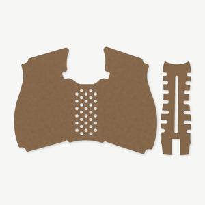 Grip Kit for HK VP9A1 K - die-cut Cordura 1000D kit pieces in Coyote - Combat Textiles