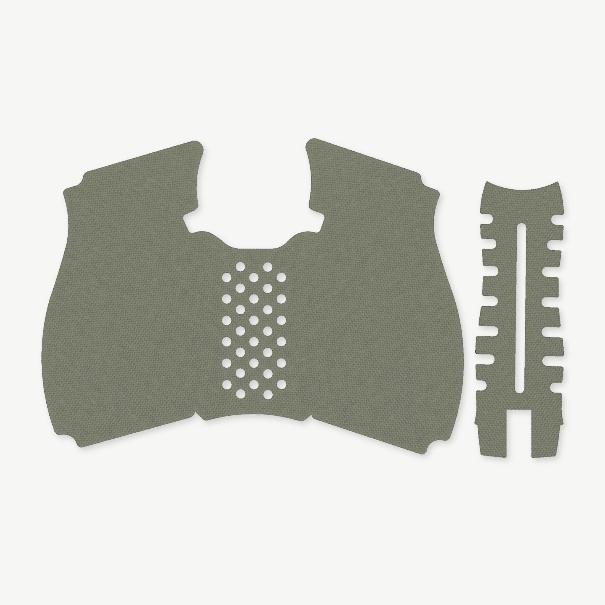Grip Kit for HK VP9A1 K - die-cut Cordura 1000D kit pieces in OD Green - Combat Textiles