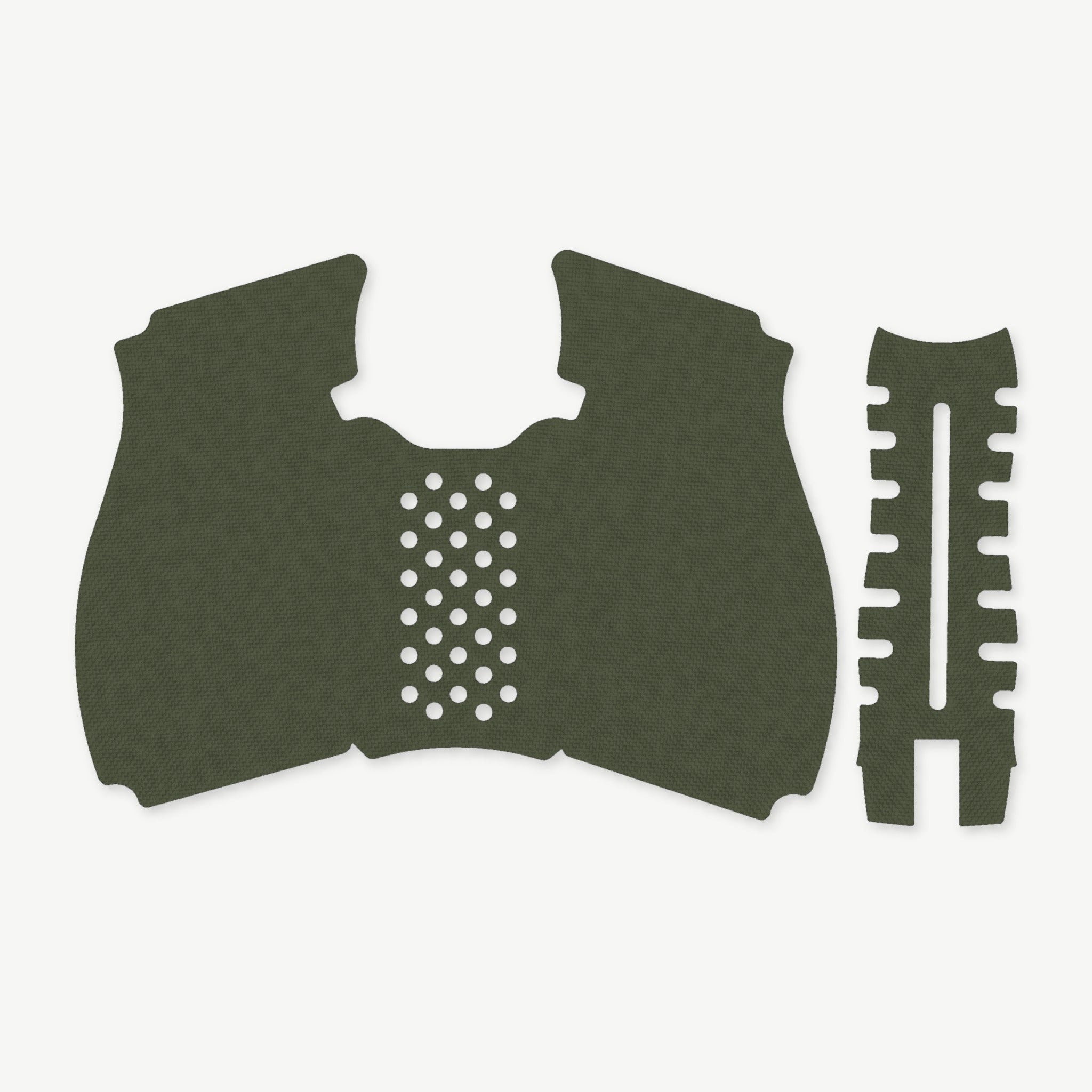 Grip Kit for HK VP9A1 K - die-cut Cordura 1000D kit pieces in OD Green - Combat Textiles