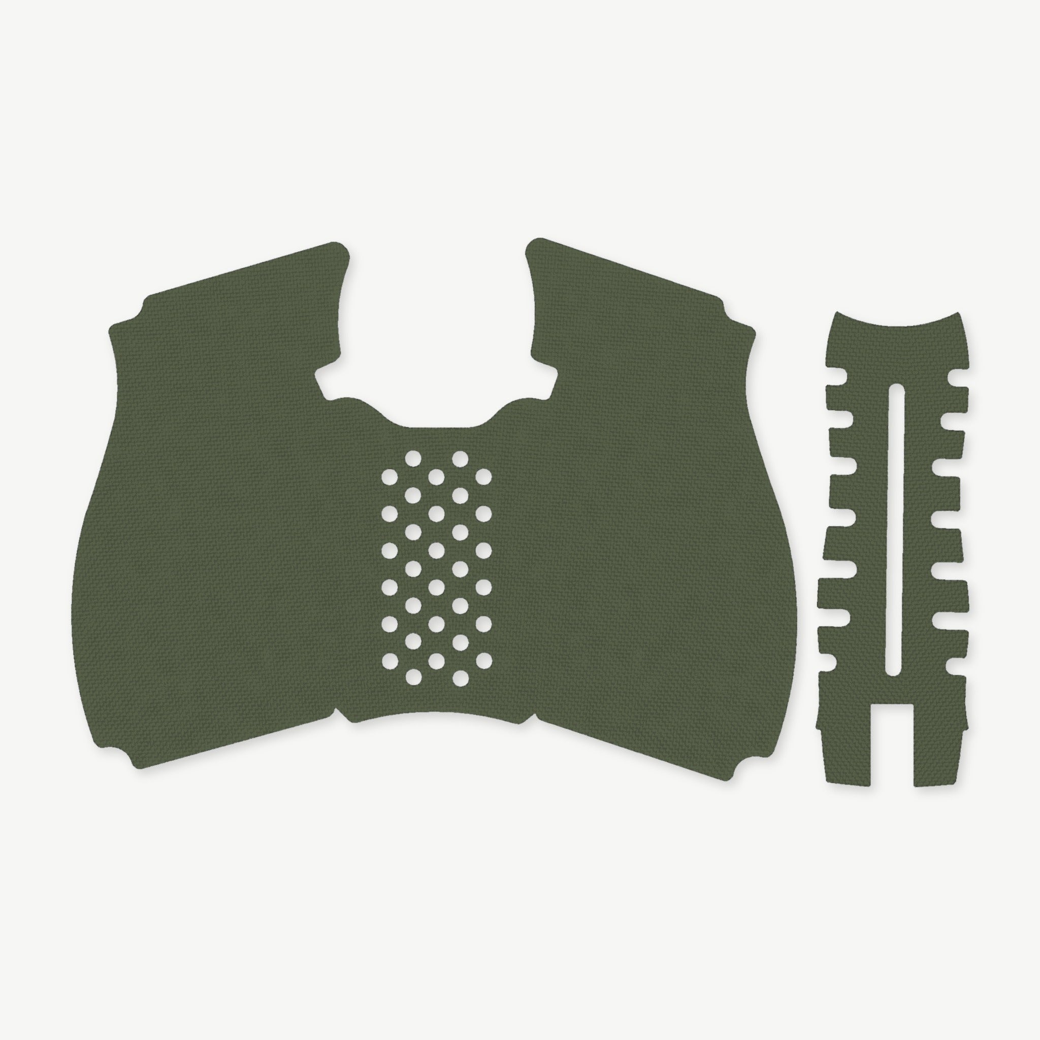 Grip Kit for HK VP9A1 K - die-cut Cordura 1000D kit pieces in Ranger Green - Combat Textiles