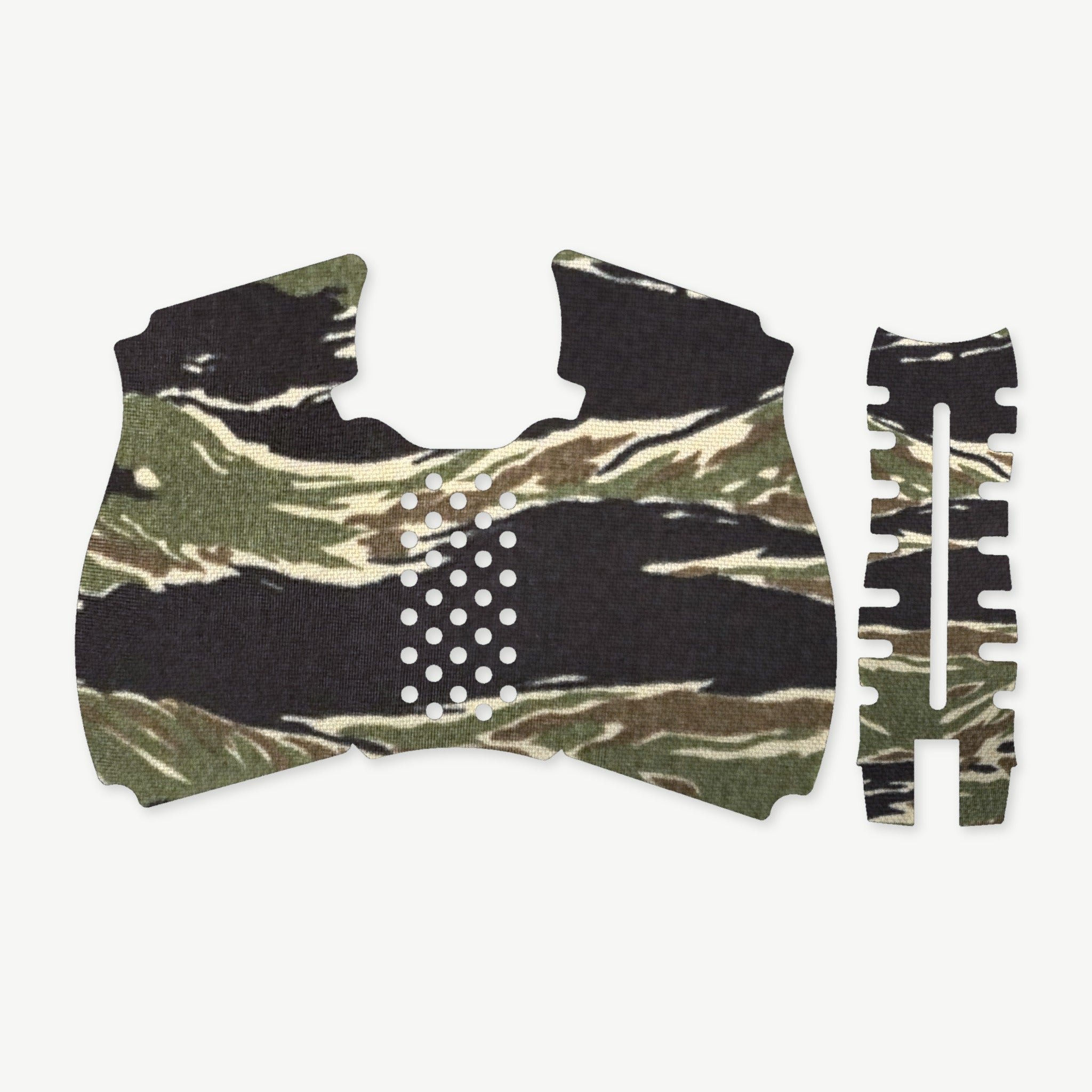 Grip Kit for HK VP9A1 K - die-cut Cordura 1000D kit pieces in Tiger Stripe (Green/Black) - Combat Textiles