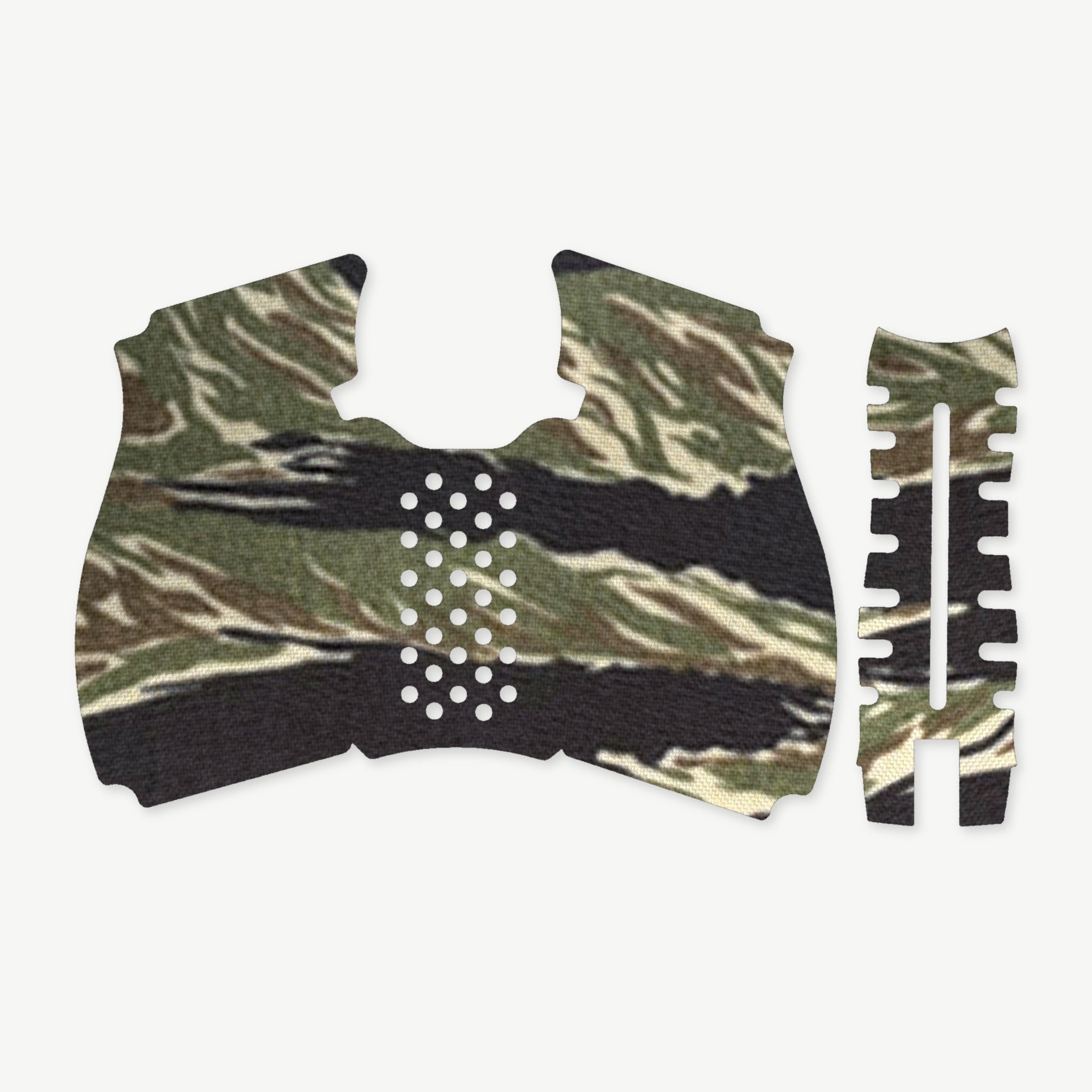 Grip Kit for HK VP9A1 K - die-cut Cordura 1000D kit pieces in Tiger Stripe (Green/Black) - Combat Textiles