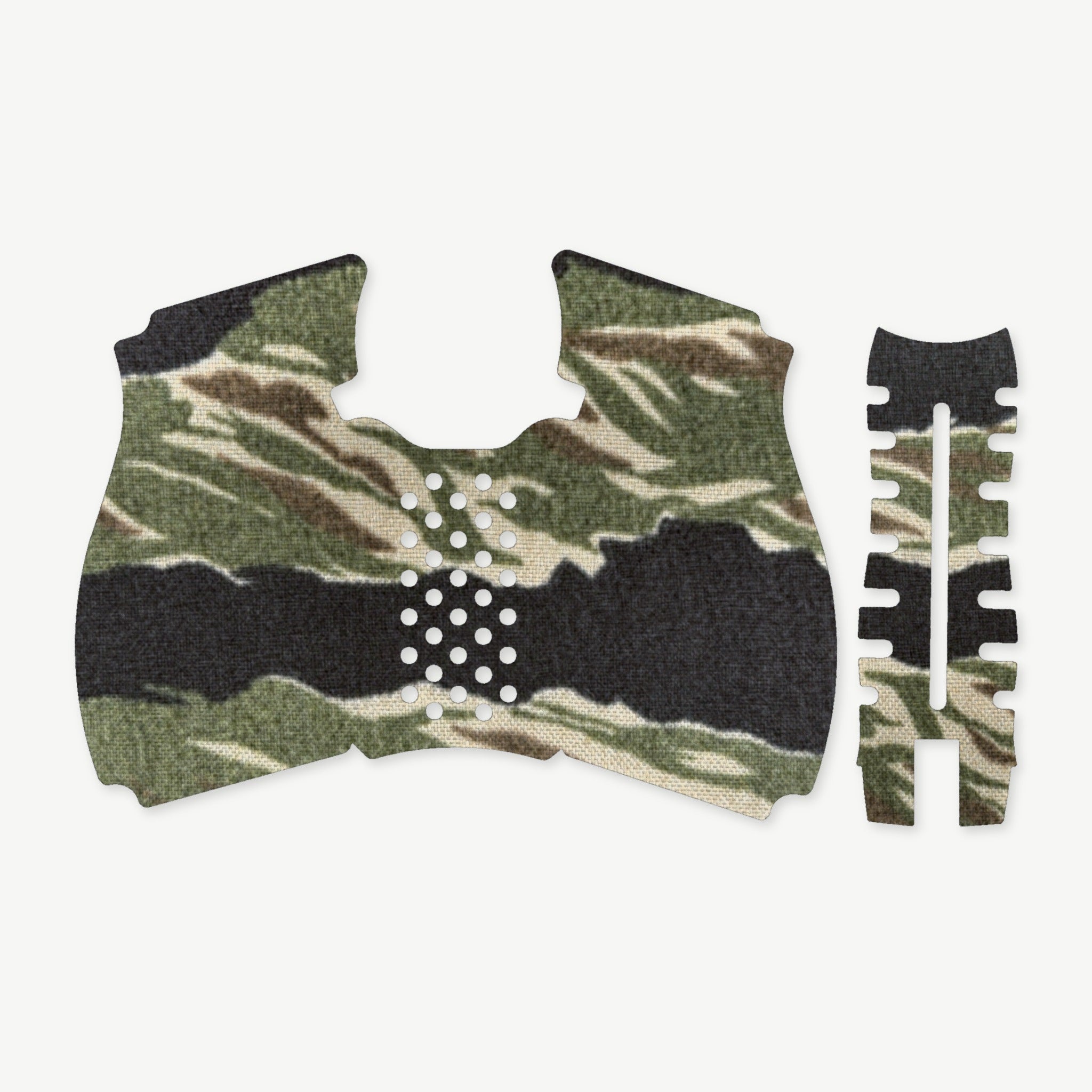 Grip Kit for HK VP9A1 K - die-cut Cordura 1000D kit pieces in Tiger Stripe (Green/Black) - Combat Textiles