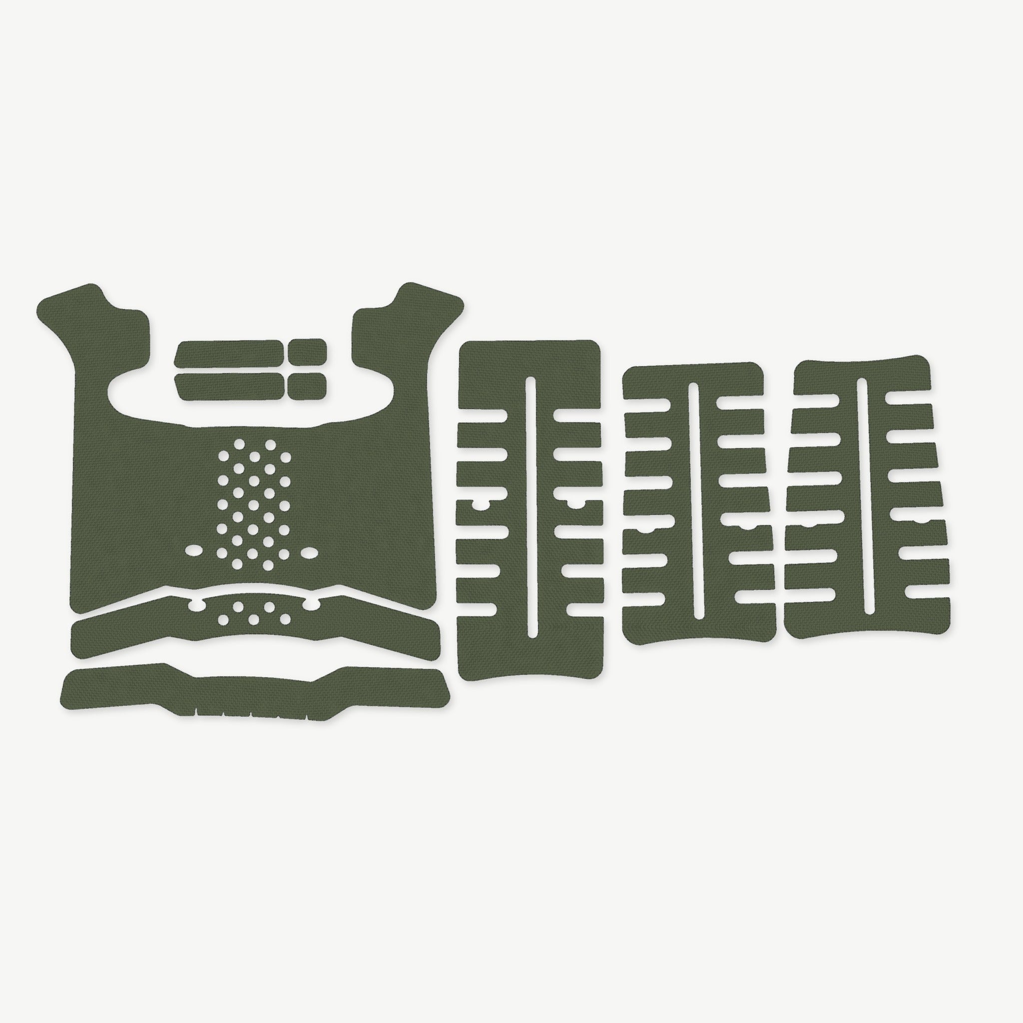 Grip Kit for Archon Type B (Gen 2) - die-cut Cordura 1000D kit pieces in Ranger Green - Combat Textiles