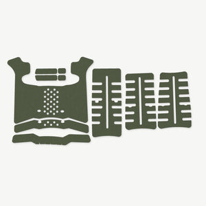 Grip Kit for Archon Type B (Gen 2) - die-cut Cordura 1000D kit pieces in Ranger Green - Combat Textiles