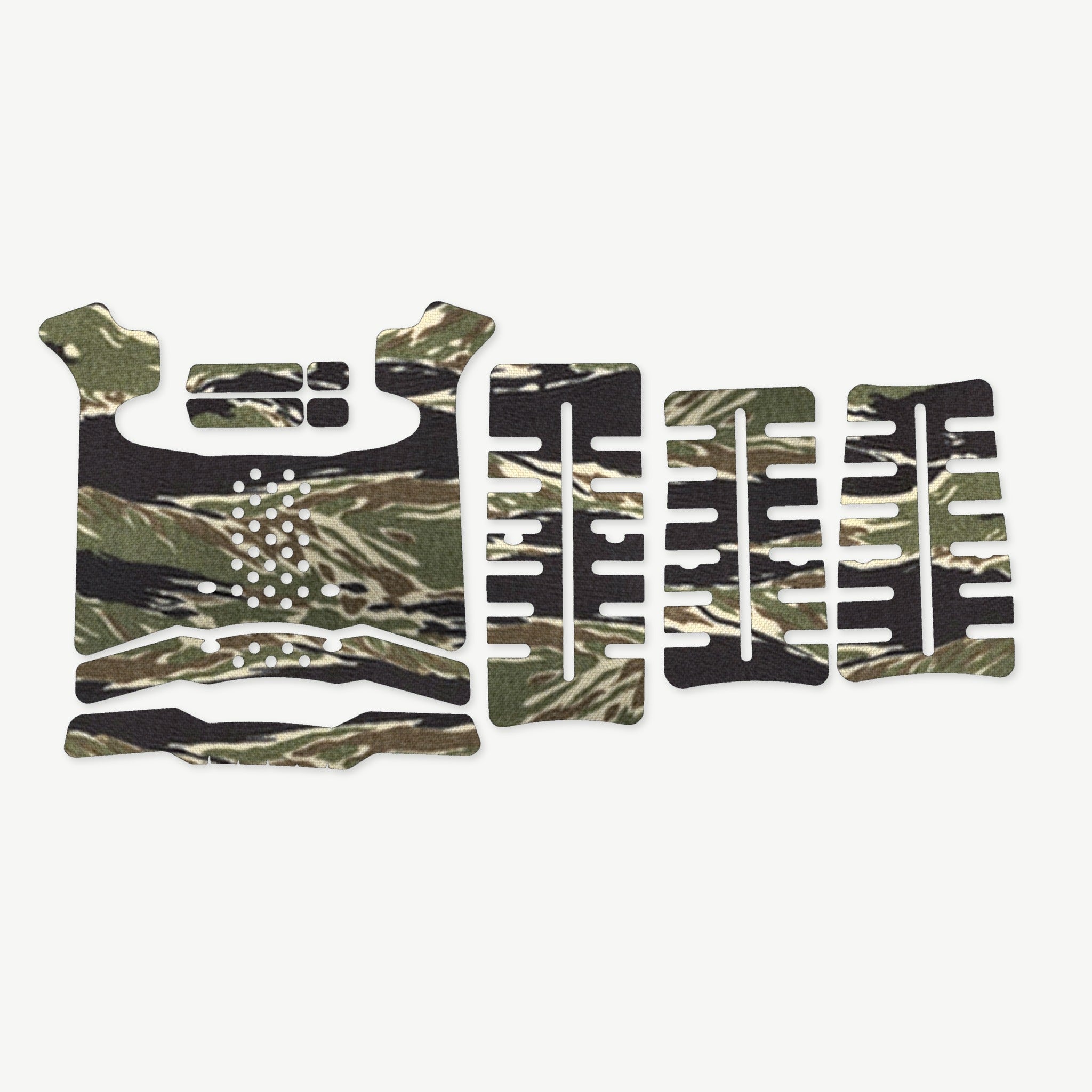 Grip Kit for Archon Type B (Gen 2) - die-cut Cordura 1000D kit pieces in Tiger Stripe (Green/Black) - Combat Textiles
