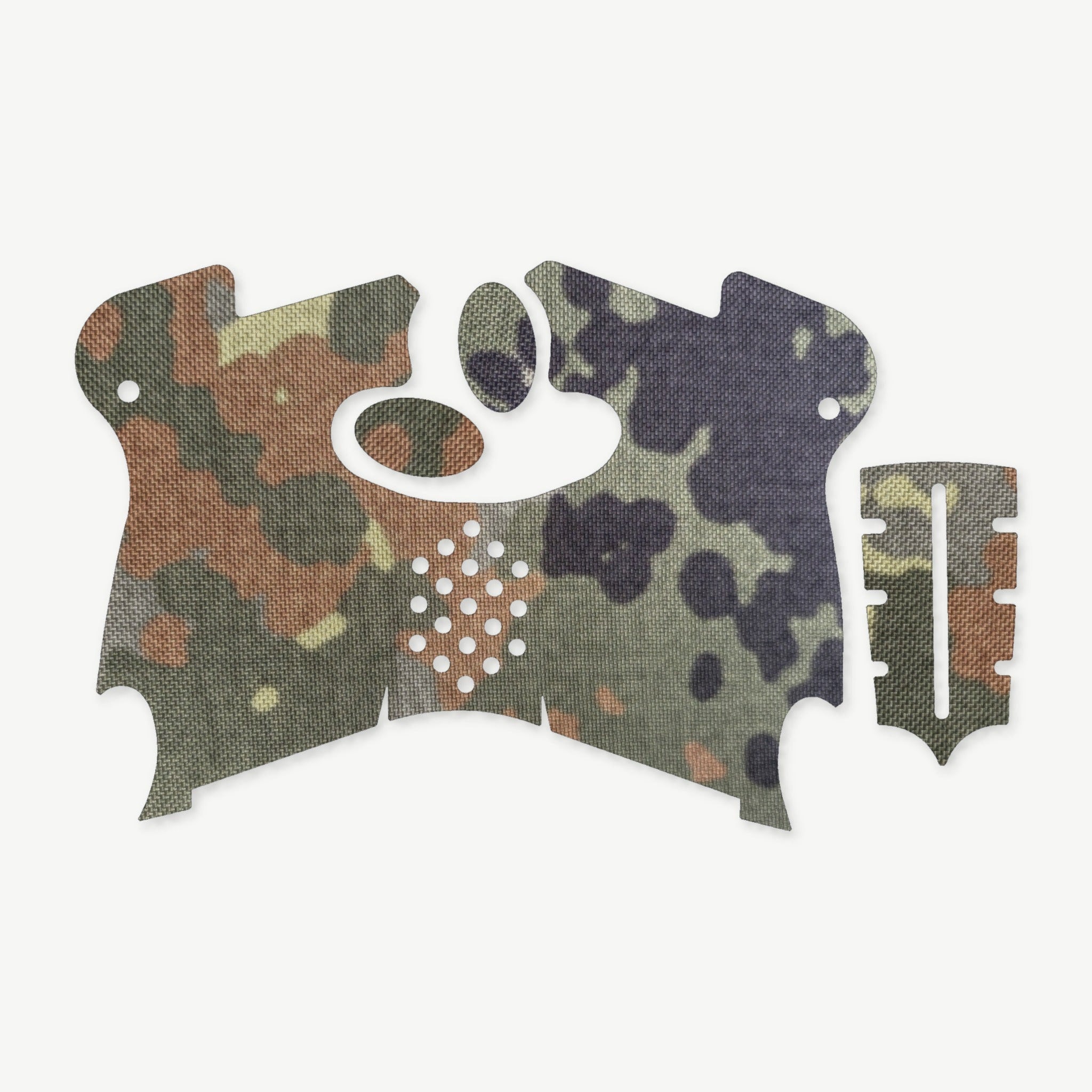 Grip Kit for Canik TP9 Elite SC - die-cut Cordura 1000D kit pieces in Flecktarn - Combat Textiles