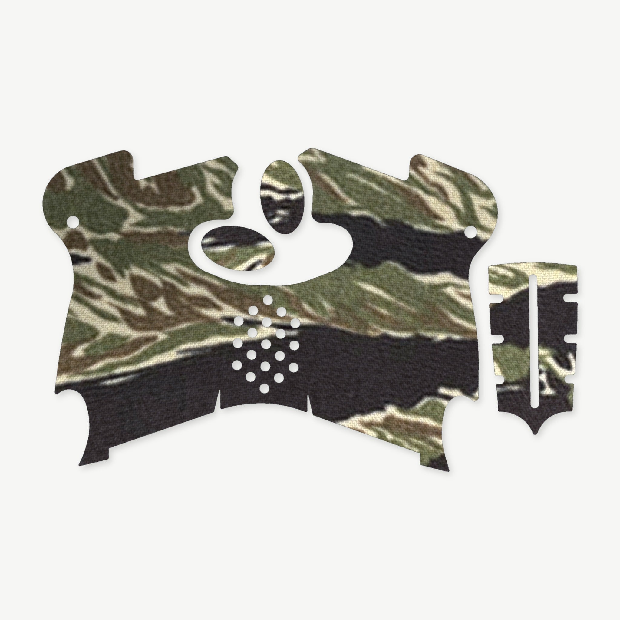 Grip Kit for Canik TP9 Elite SC - die-cut Cordura 1000D kit pieces in Tiger Stripe (Green/Black) - Combat Textiles