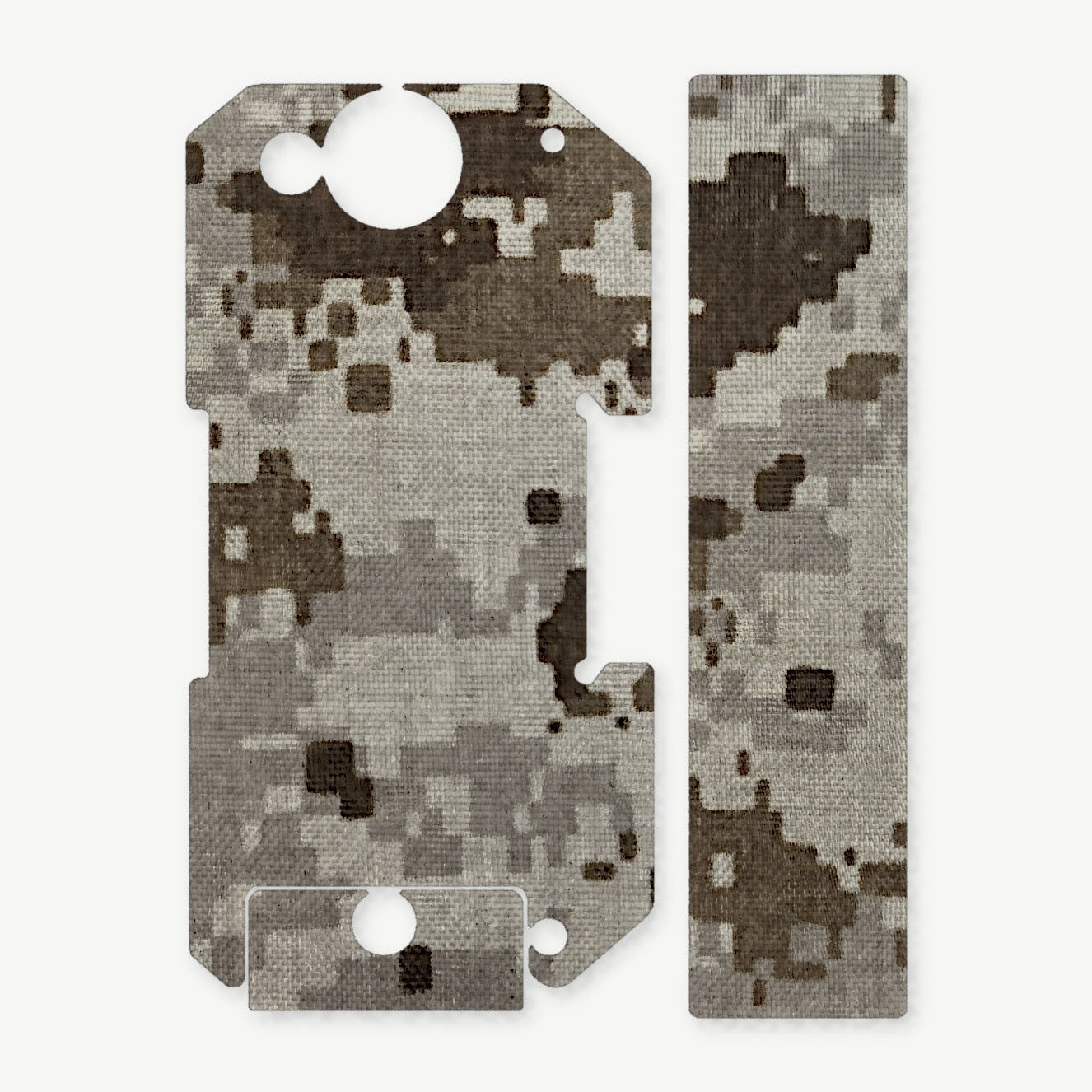 Light Wrap Kit for BRAUN Tactical Rail Mount - die-cut Cordura 1000D kit pieces in ACU (Desert) - Combat Textiles