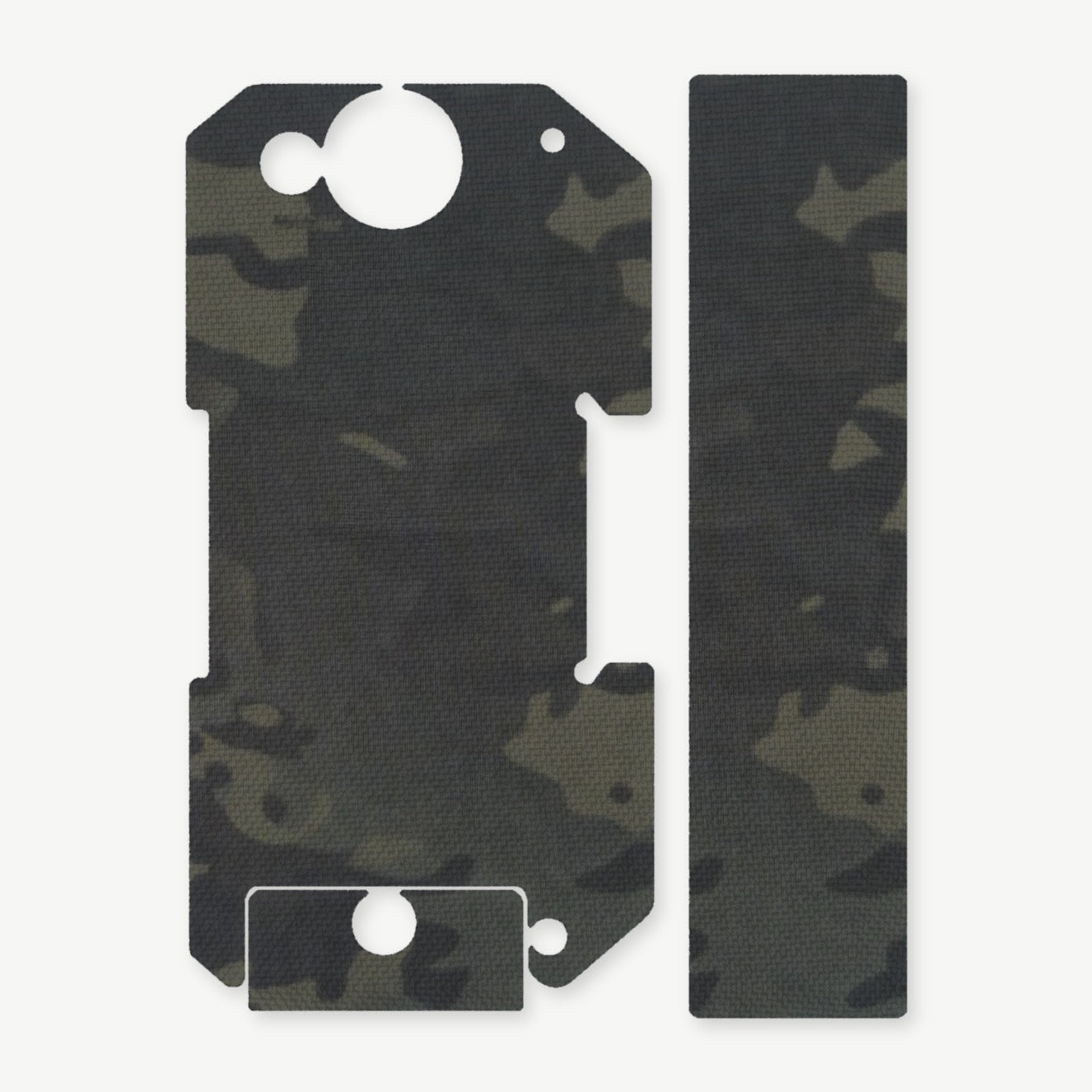 Light Wrap Kit for BRAUN Tactical Rail Mount - die-cut Cordura 1000D kit pieces in MultiCam Black - Combat Textiles