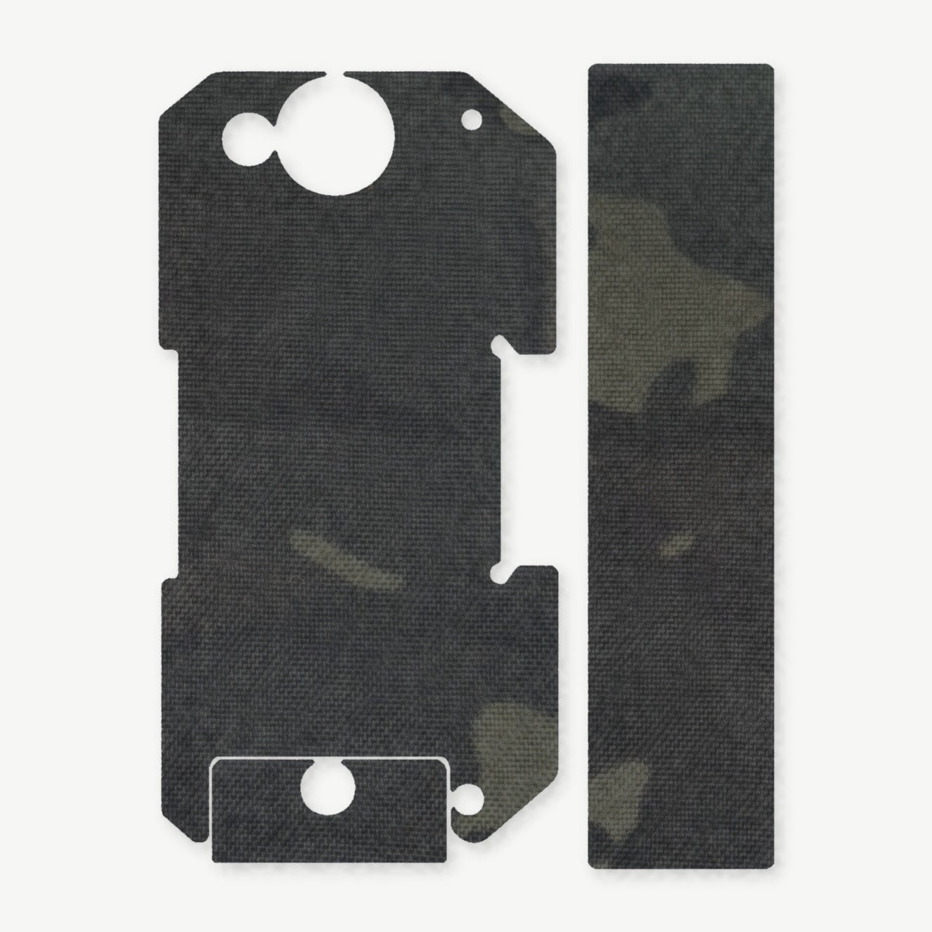 Light Wrap Kit for BRAUN Tactical Rail Mount - die-cut Cordura 1000D kit pieces in MultiCam Black - Combat Textiles