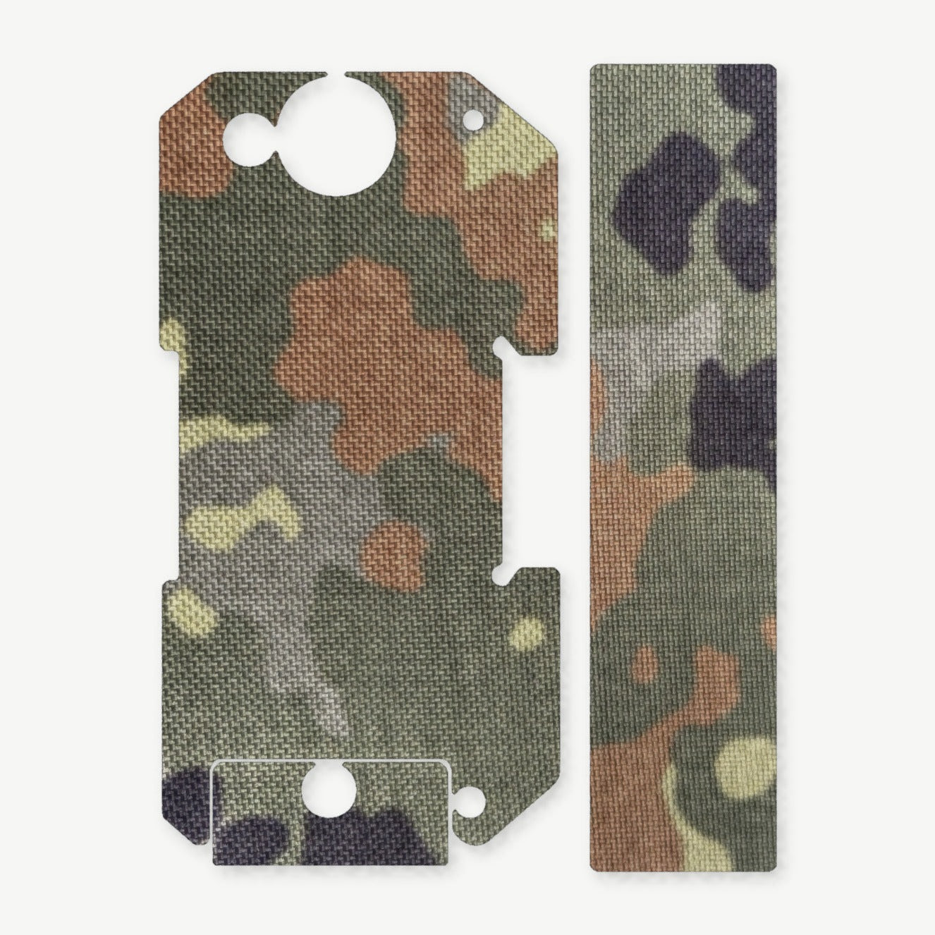Light Wrap Kit for BRAUN Tactical Rail Mount - die-cut Cordura 1000D kit pieces in Flecktarn - Combat Textiles