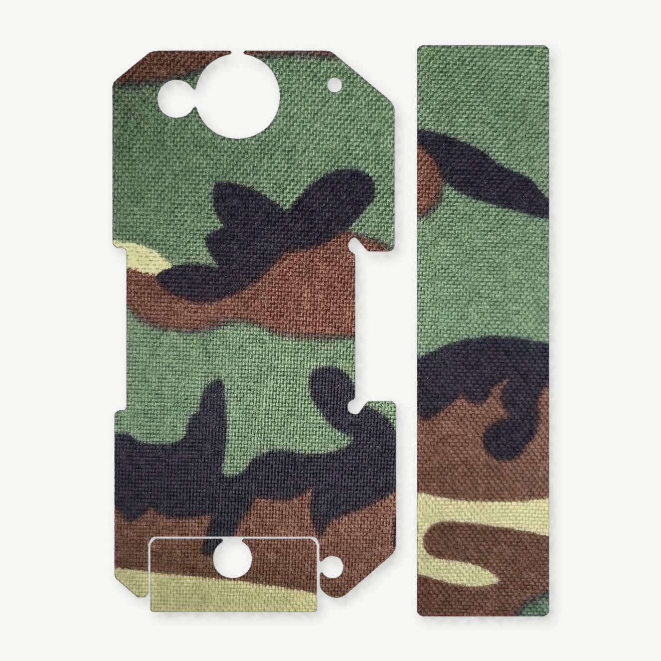 Light Wrap Kit for BRAUN Tactical Rail Mount - die-cut Cordura 1000D kit pieces in M81 Woodland - Combat Textiles