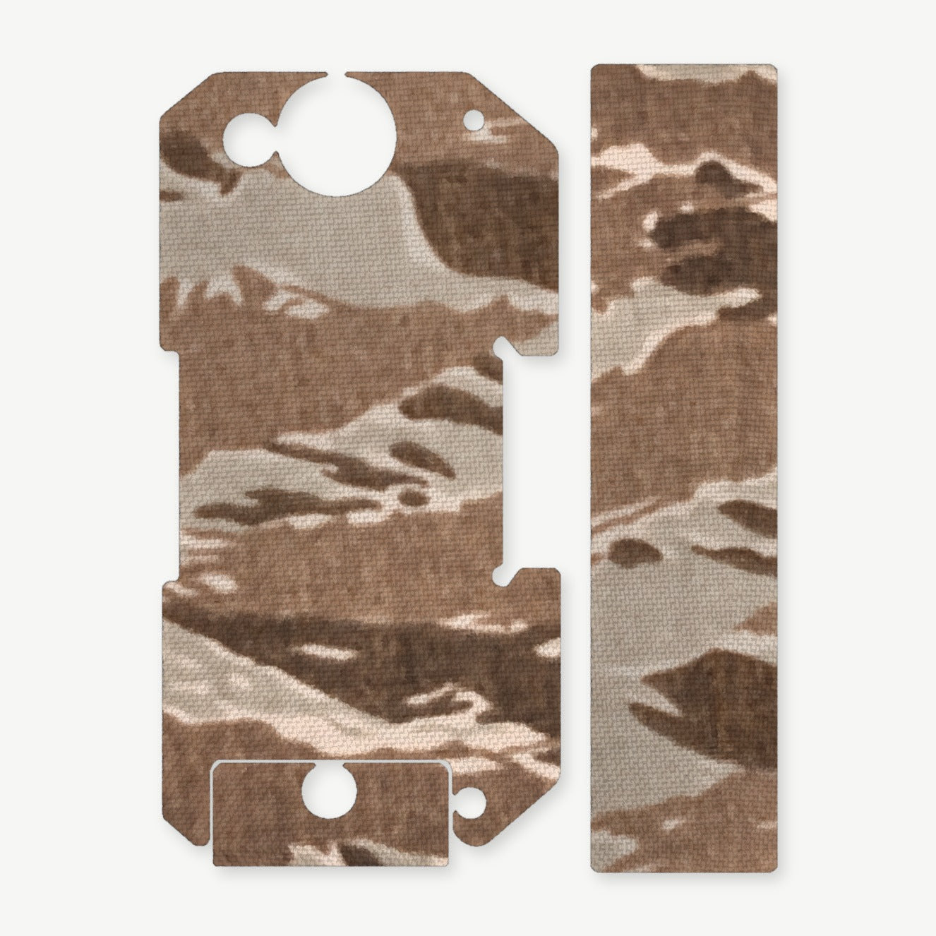 Light Wrap Kit for BRAUN Tactical Rail Mount - die-cut Cordura 1000D kit pieces in Tiger Stripe (Desert) - Combat Textiles