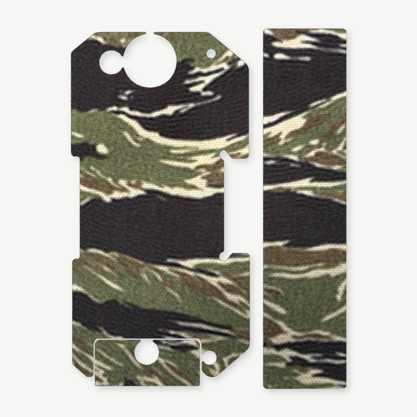Light Wrap Kit for BRAUN Tactical Rail Mount - die-cut Cordura 1000D kit pieces in Tiger Stripe (Green/Black) - Combat Textiles