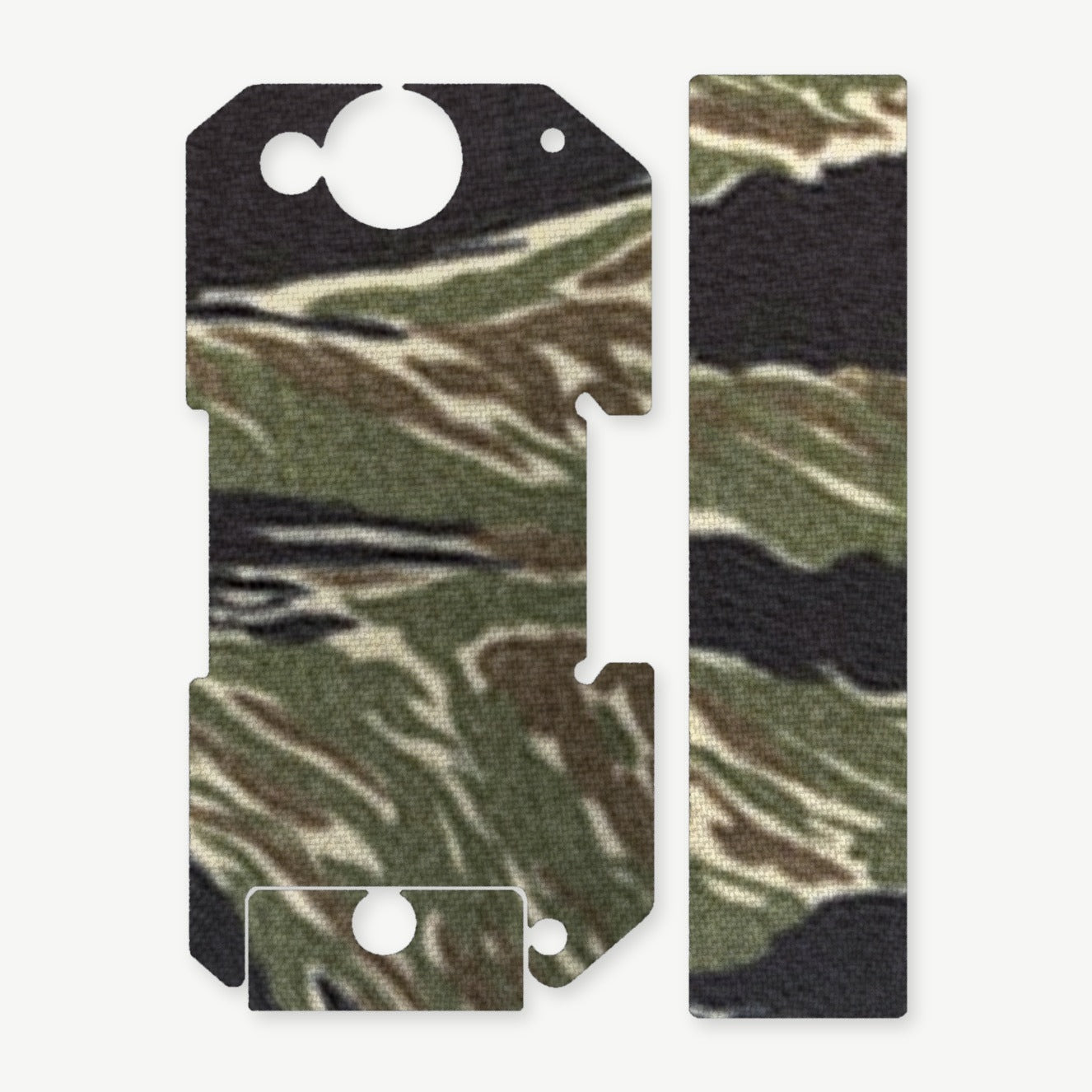 Light Wrap Kit for BRAUN Tactical Rail Mount - die-cut Cordura 1000D kit pieces in Tiger Stripe (Green/Black) - Combat Textiles